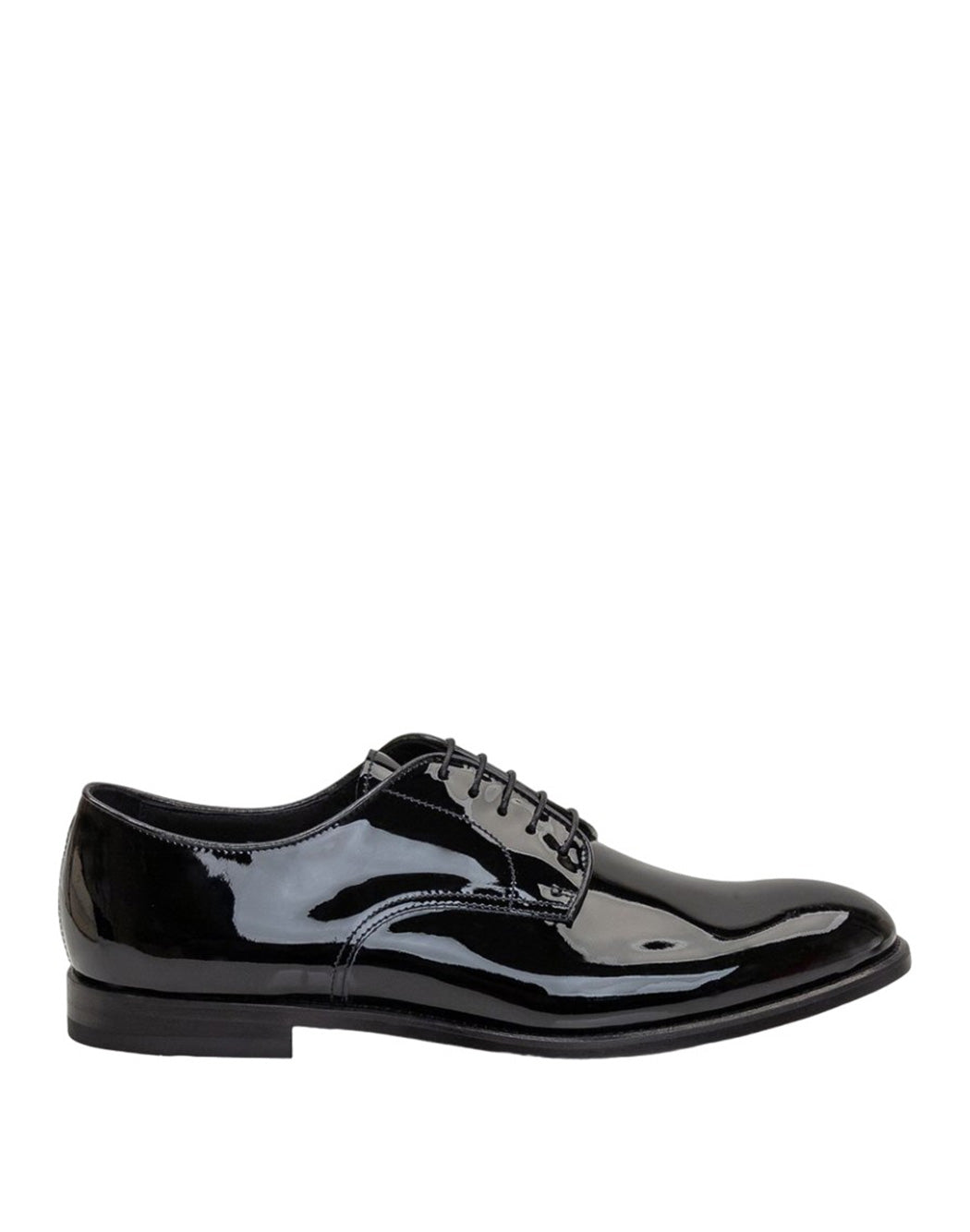 Doucal's SCARPA STRINGATA IN VERNICE Nero
