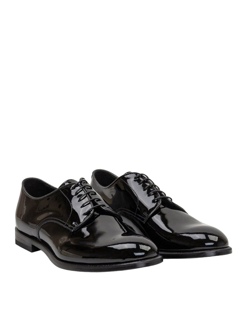 Doucal's SCARPA STRINGATA IN VERNICE Nero