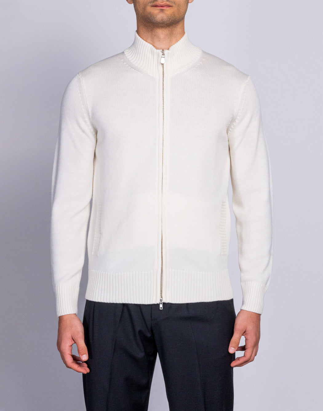 Cardigan with zip