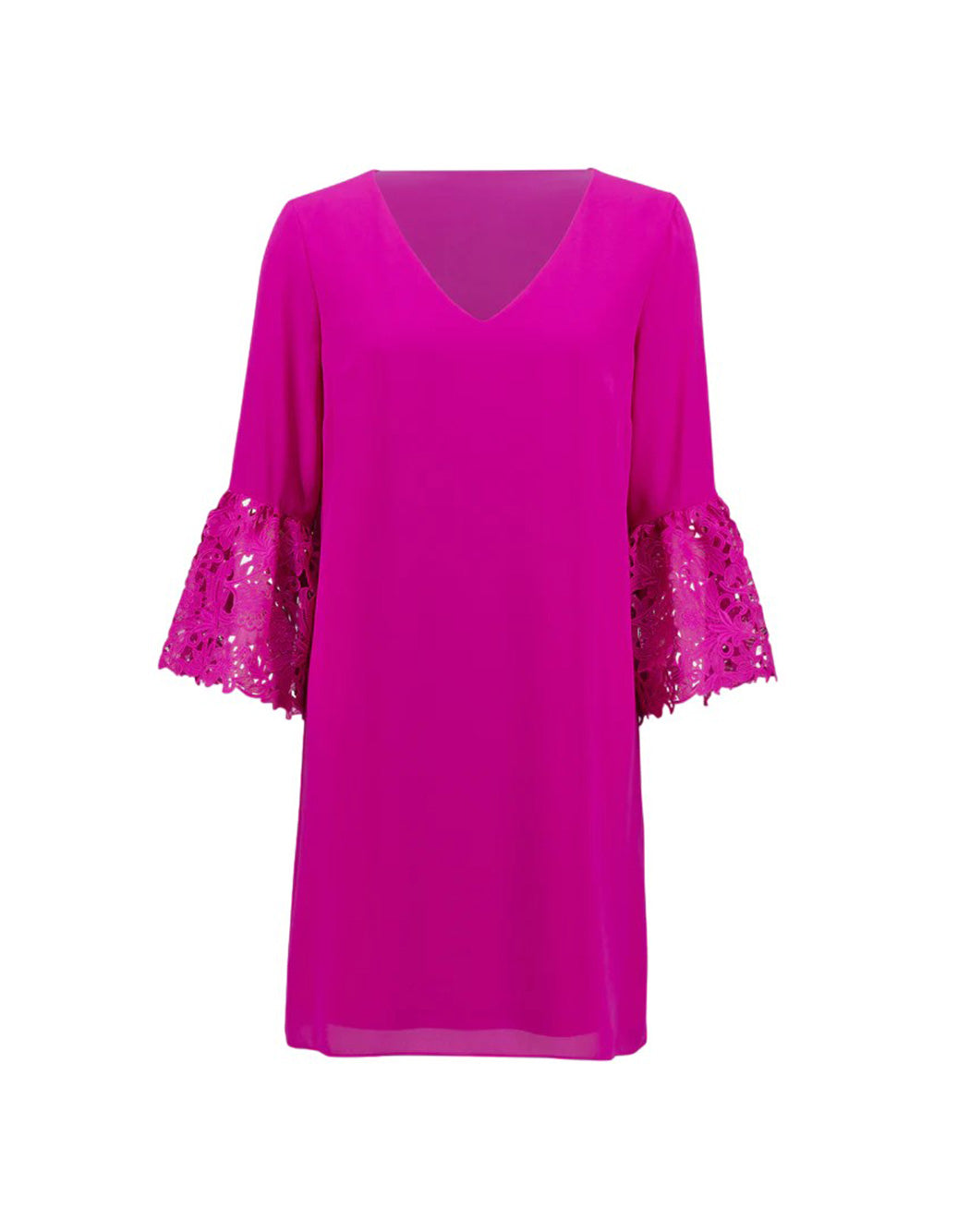 Trapezio in Georgette and Guipure dress