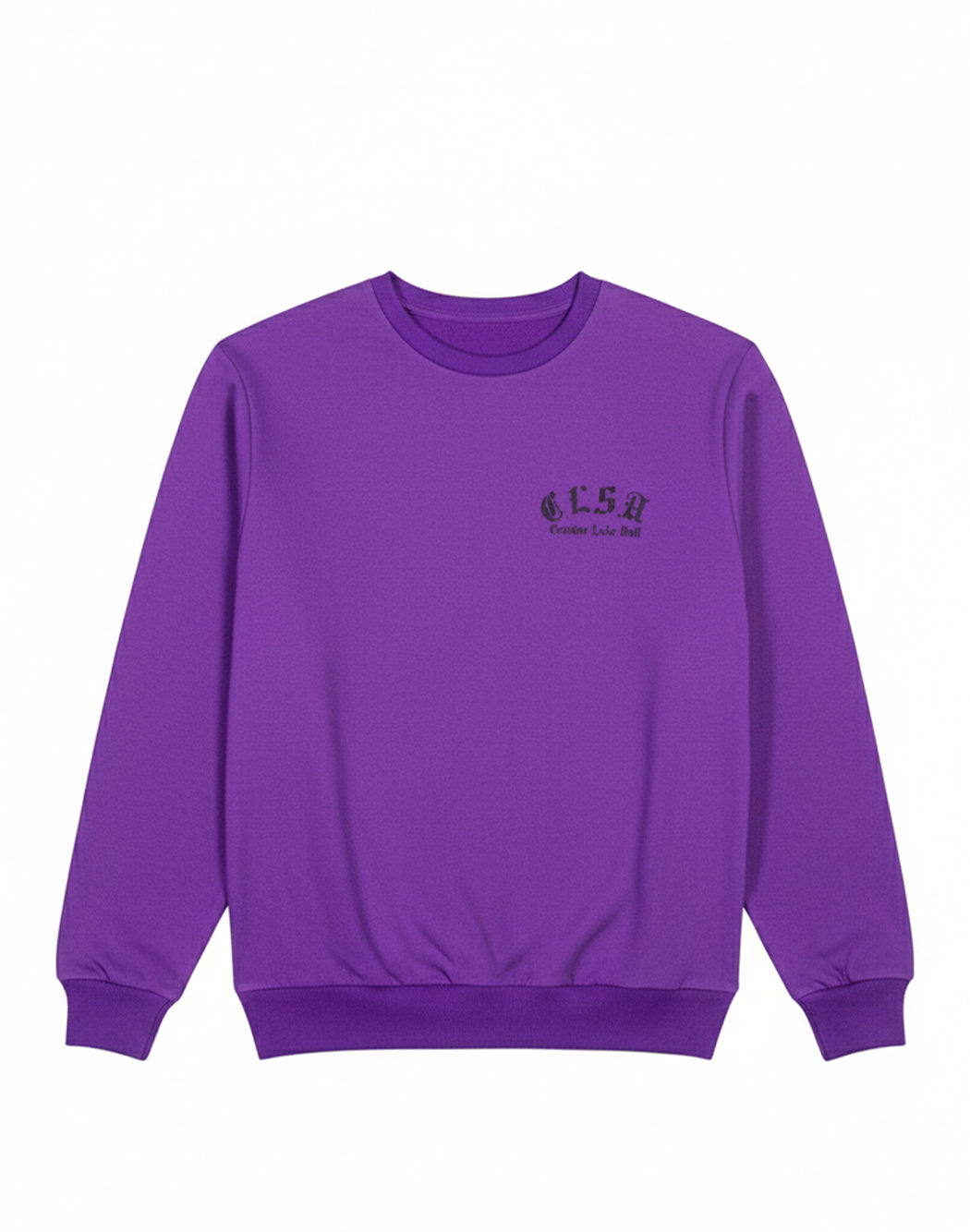 Corsinelabedoli FELPA GIROCOLLO CON MINI LOGO Viola