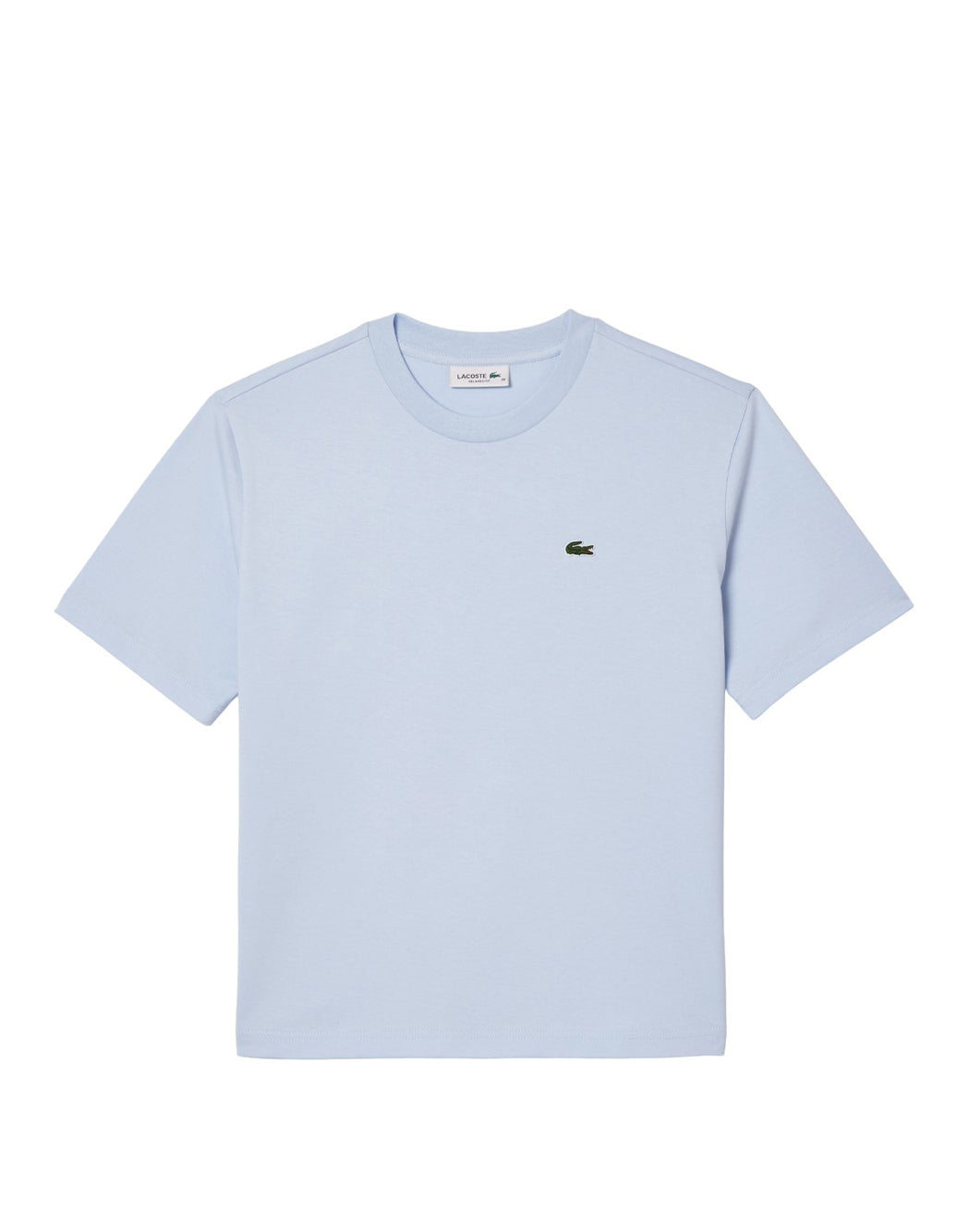 Lacoste T-SHIRT CON MINILOGO FRONTALE Azzurro
