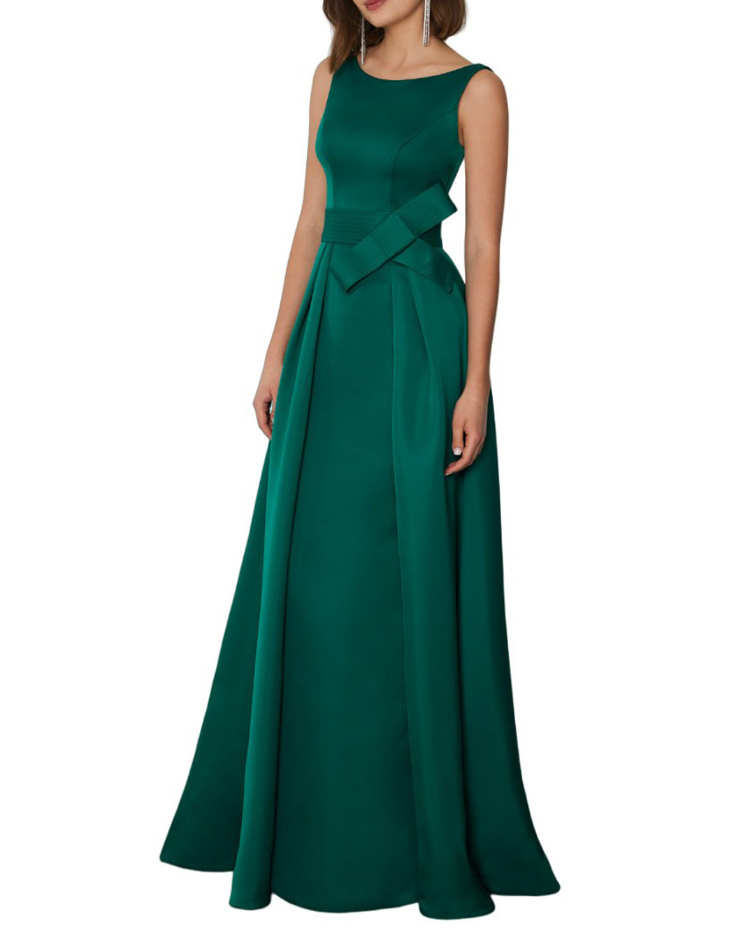 DRESS WITH DECORATIVE BOW ON THE WAIST
