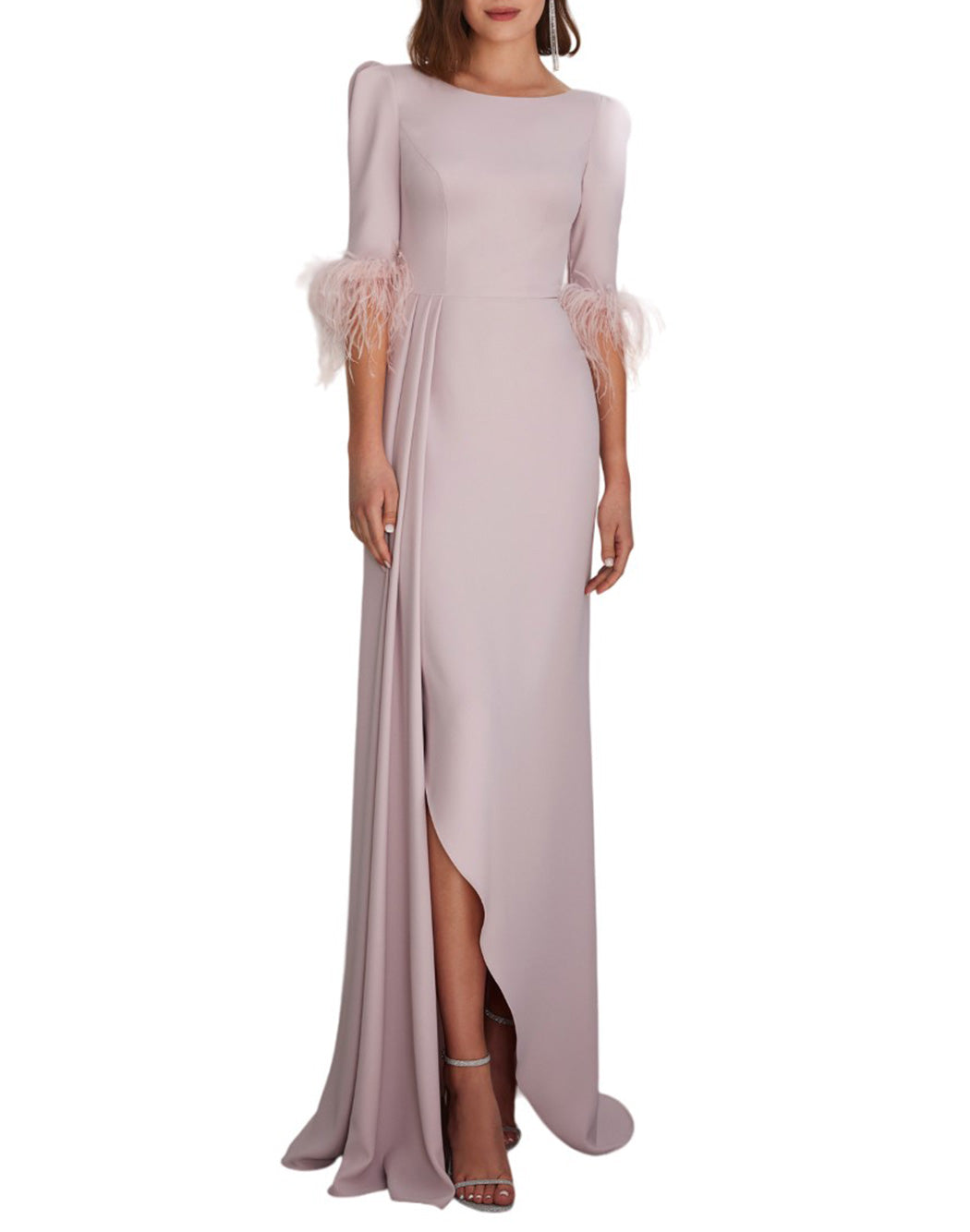 ELEGANT DRESS WITH BOAT NECK
