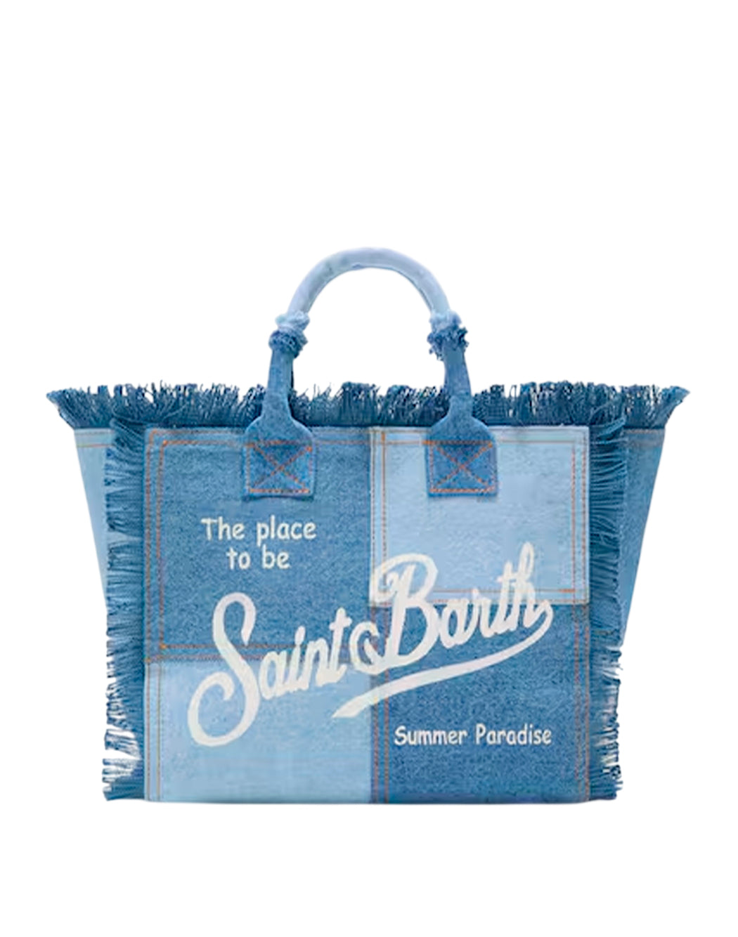 Mc2 Saint Barth COLETTE PATCHWORK BAG Blue