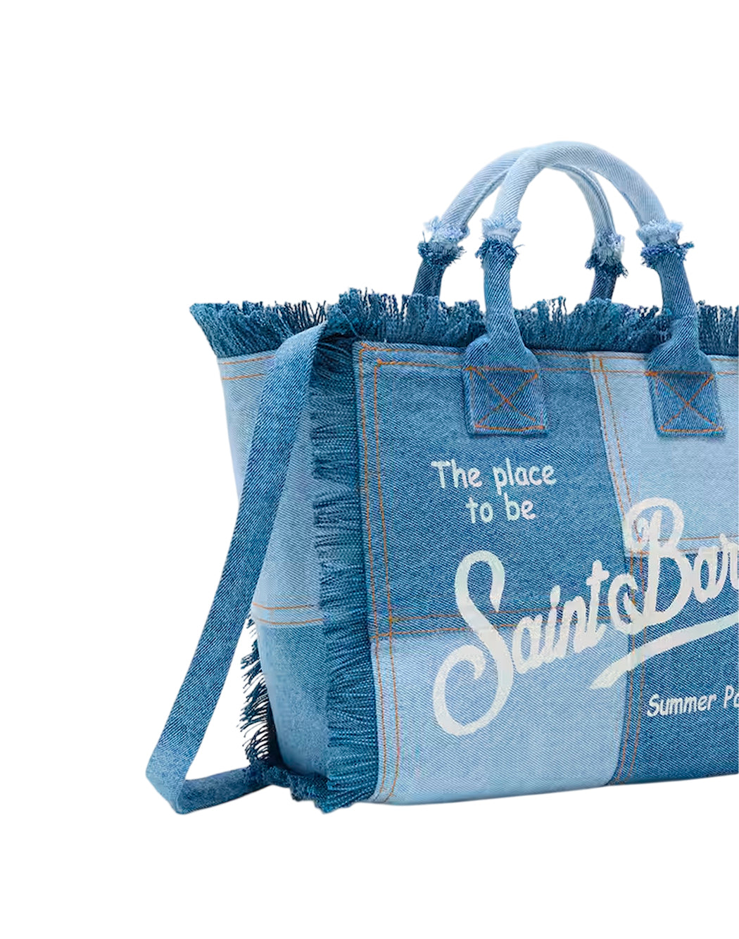 Mc2 Saint Barth COLETTE PATCHWORK BAG Blue