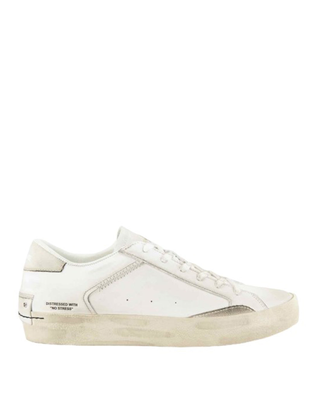 Crime London SNEAKERS CON PATCH LOGATA SUL RETRO Bianco