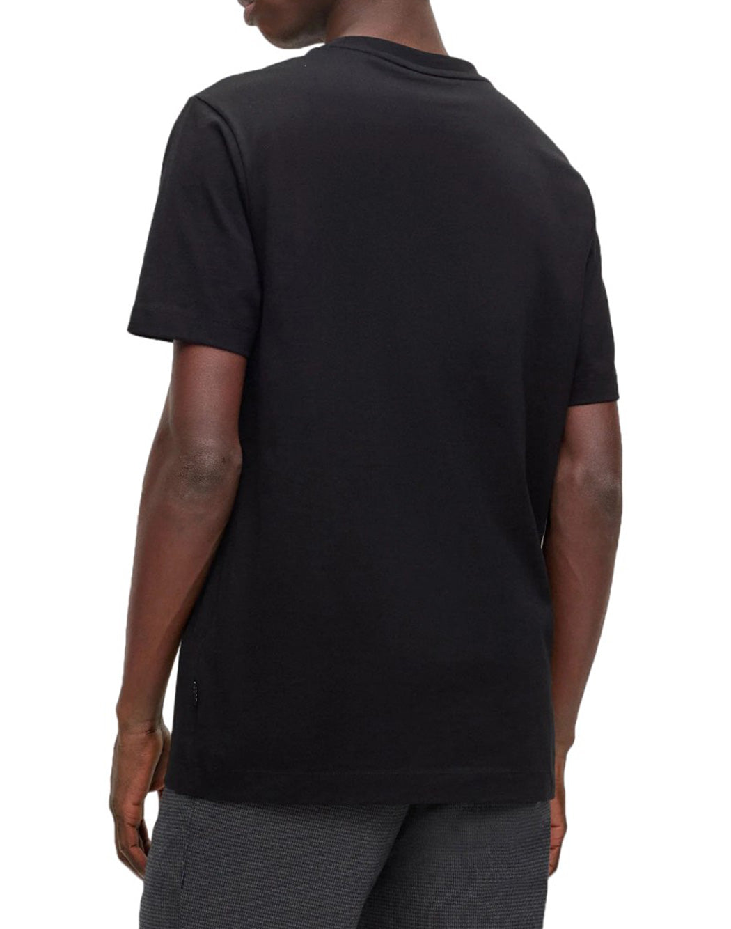 Boss T-SHIRT CON RIGHE SULLA NUCA Nero