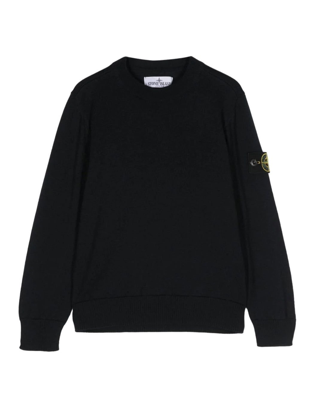 SWEATER WITH SIDE LOGO PATCH