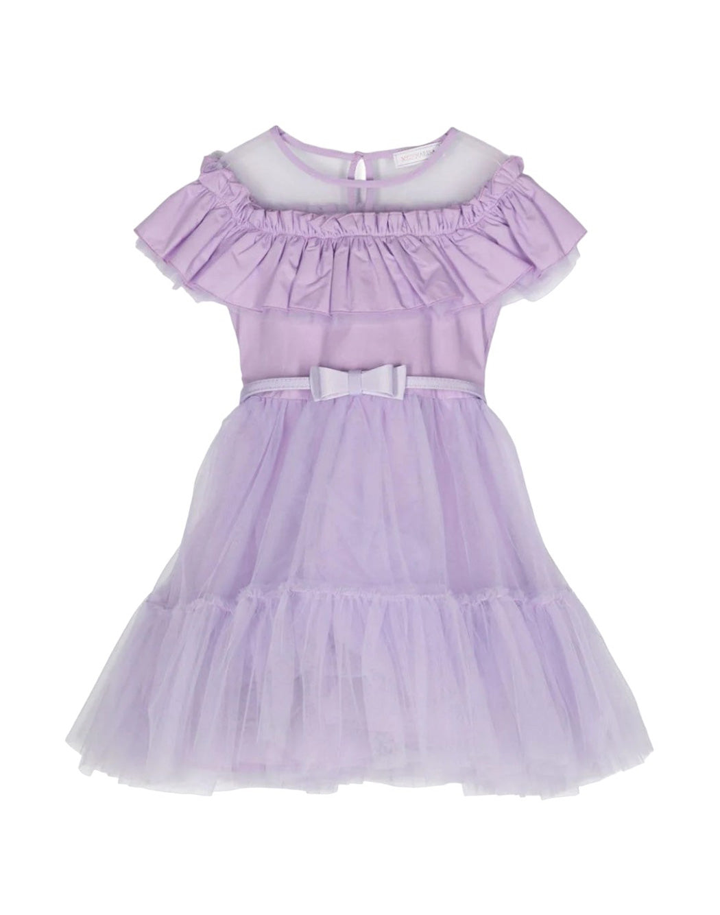 RUFFLED TULLE DRESS