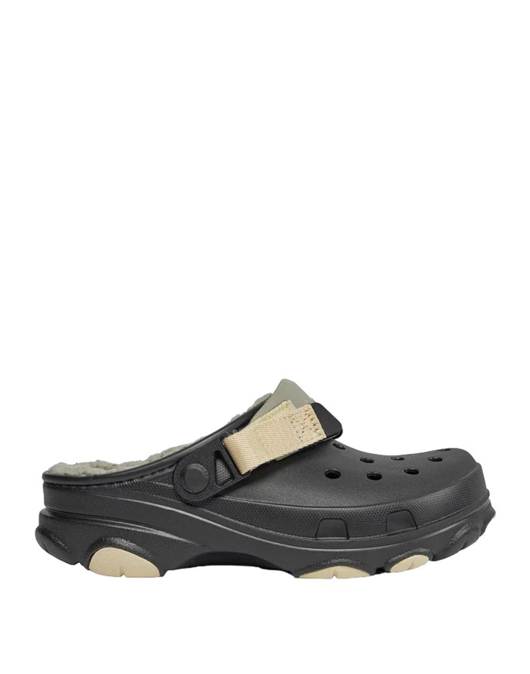 "Crocs SANDALI "PLATFORM LINED CLOG" Nero"