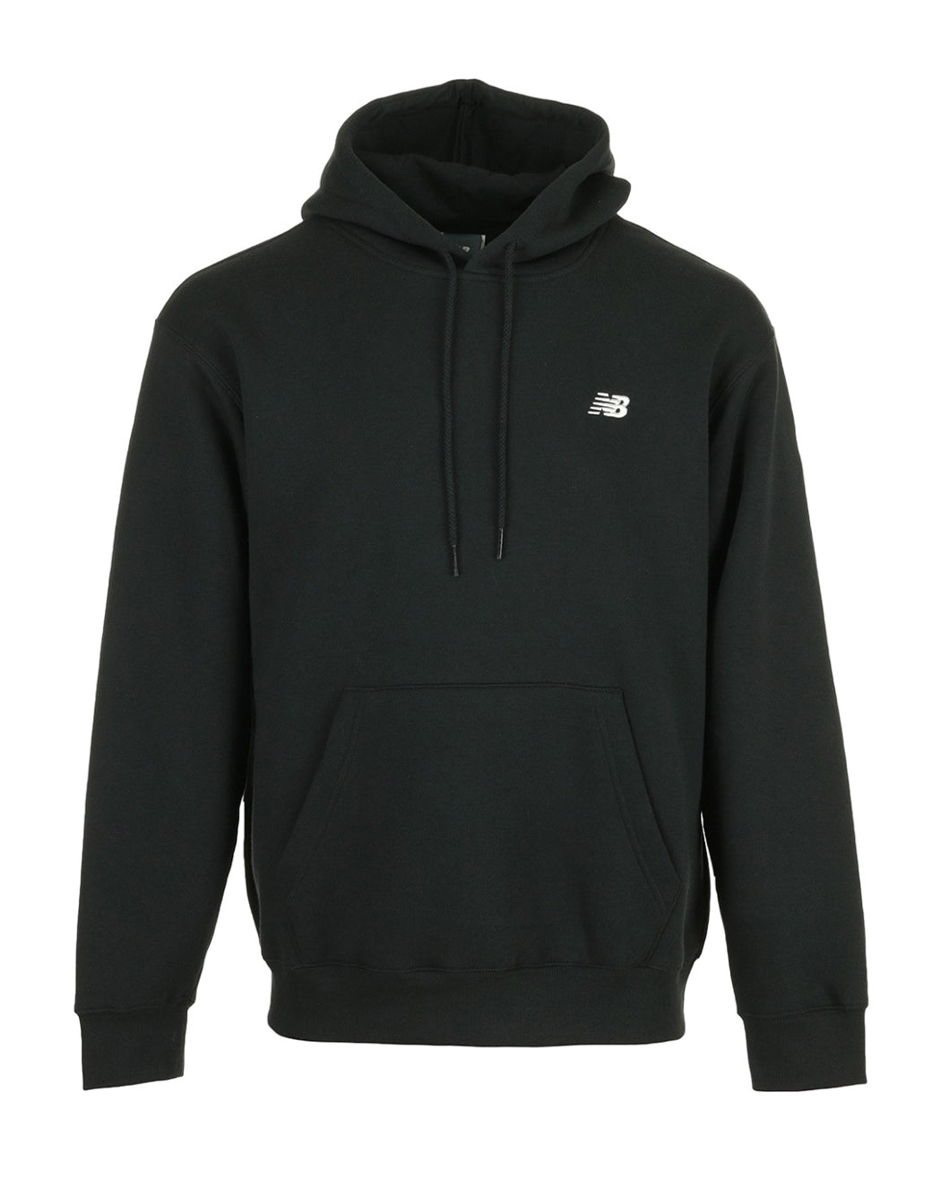 New Balance FELPA CON CAPPUCCIO CON LOGO RICAMATO Nero