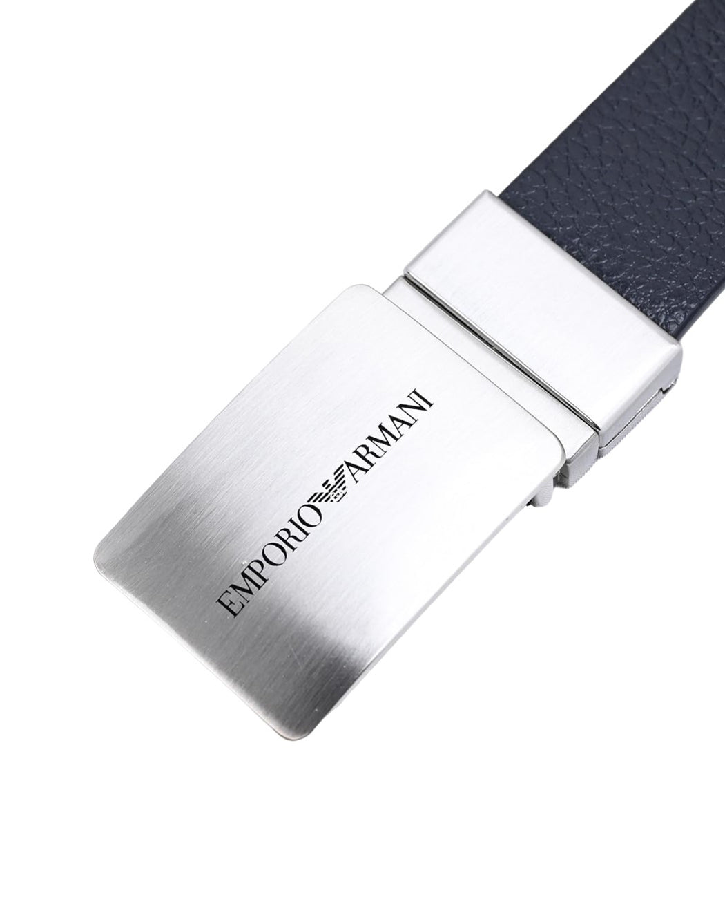 Emporio Armani CINTURA REVERSIBILE CON PATTA LOGATA Blu