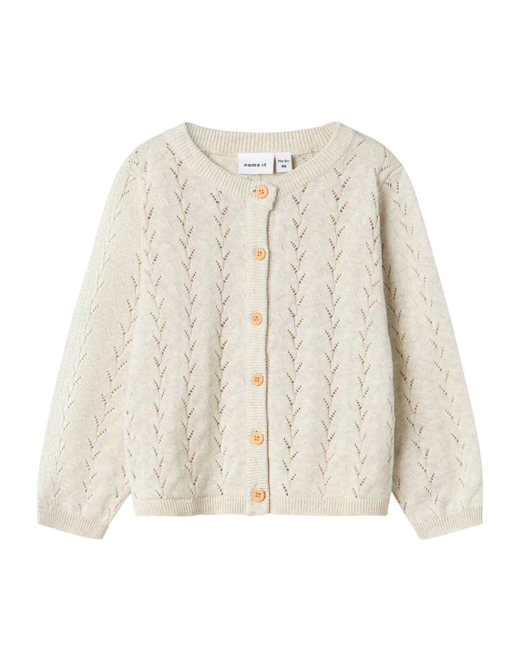Name It CARDIGAN IN MAGLIA CON BOTTONI FRONTALI Neutro
