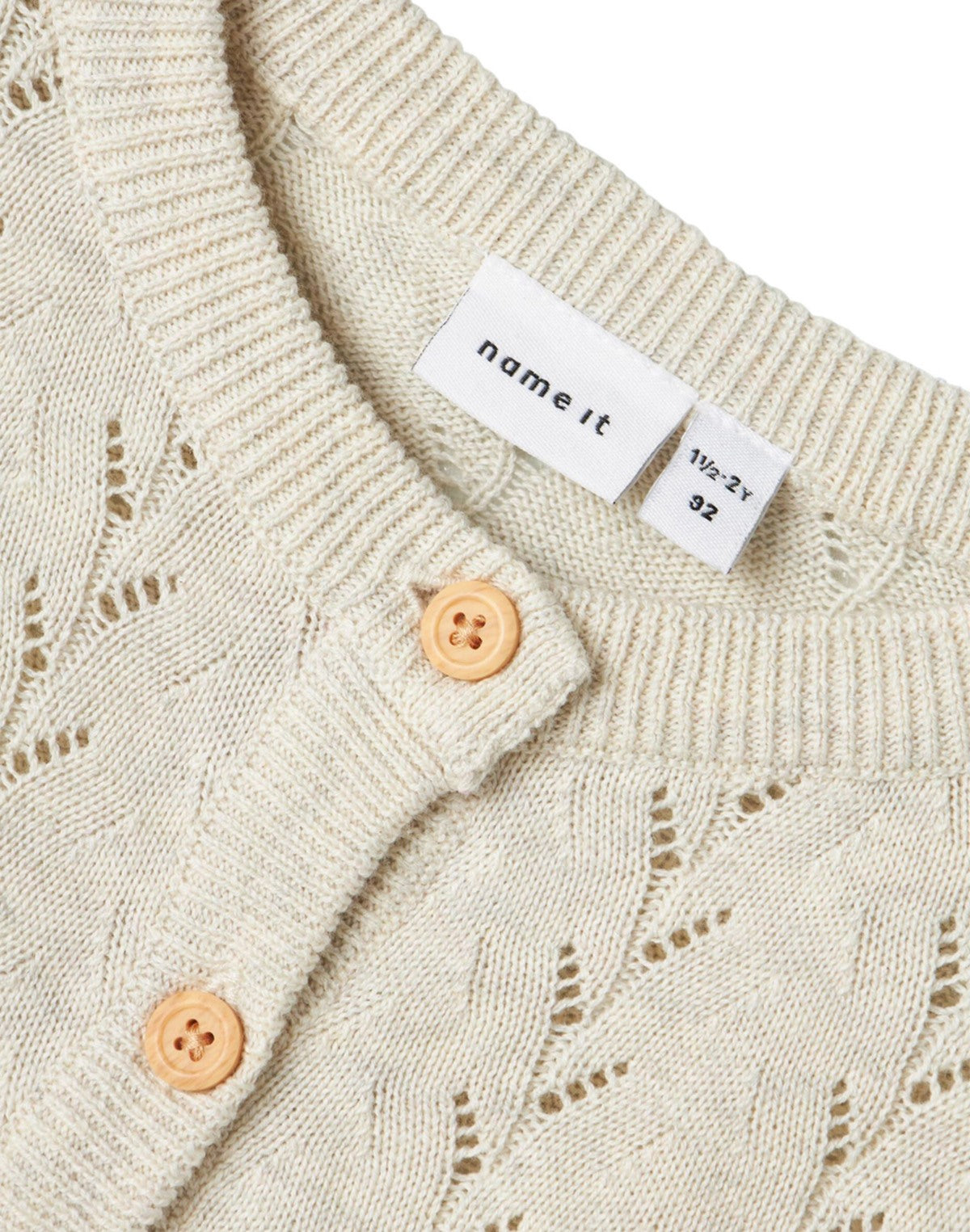 Name It CARDIGAN IN MAGLIA CON BOTTONI FRONTALI Neutro