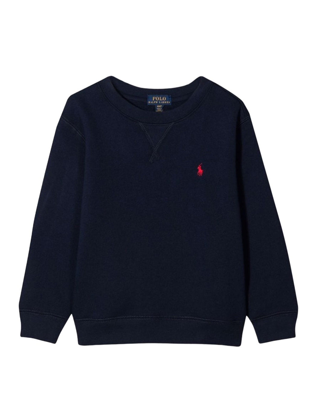 SWEATER WITH CONTRAST EMBROIDERED MINI LOGO