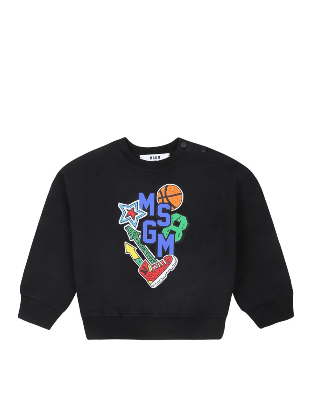 SWEATSHIRT WITH CONTRAST LOGO