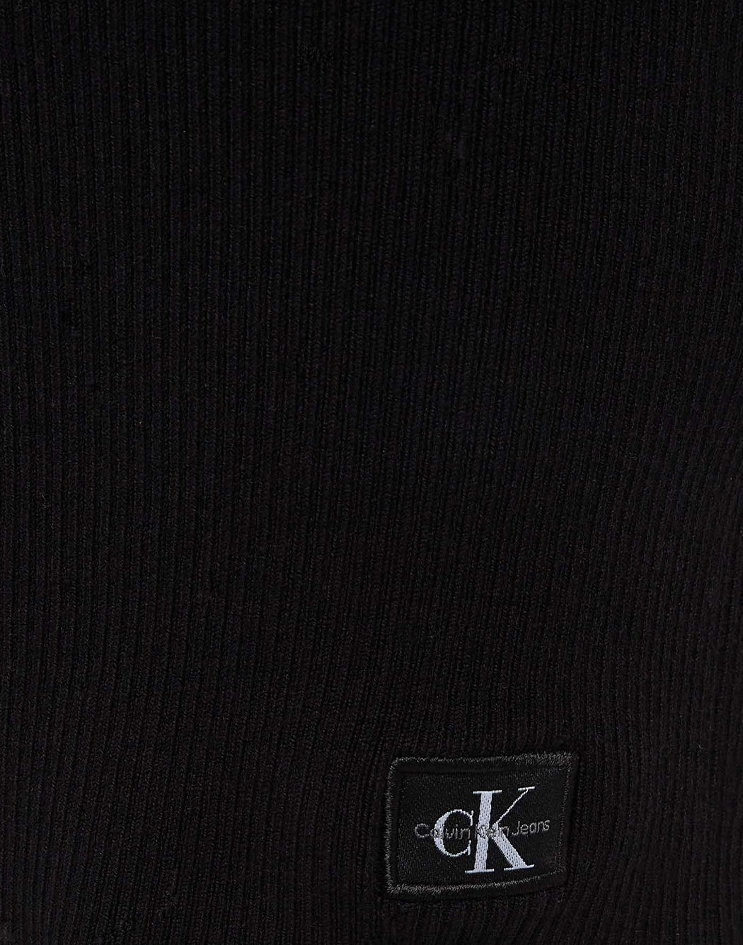 "Calvin Klein Jeans ABITO "WOVEN LABEL TIGHT" Nero"