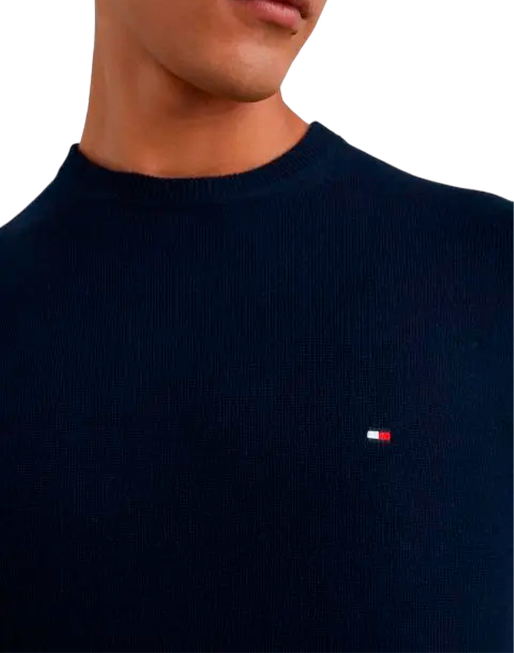 Tommy Hilfiger PULLOVER CON LOGO RICAMATO Blu