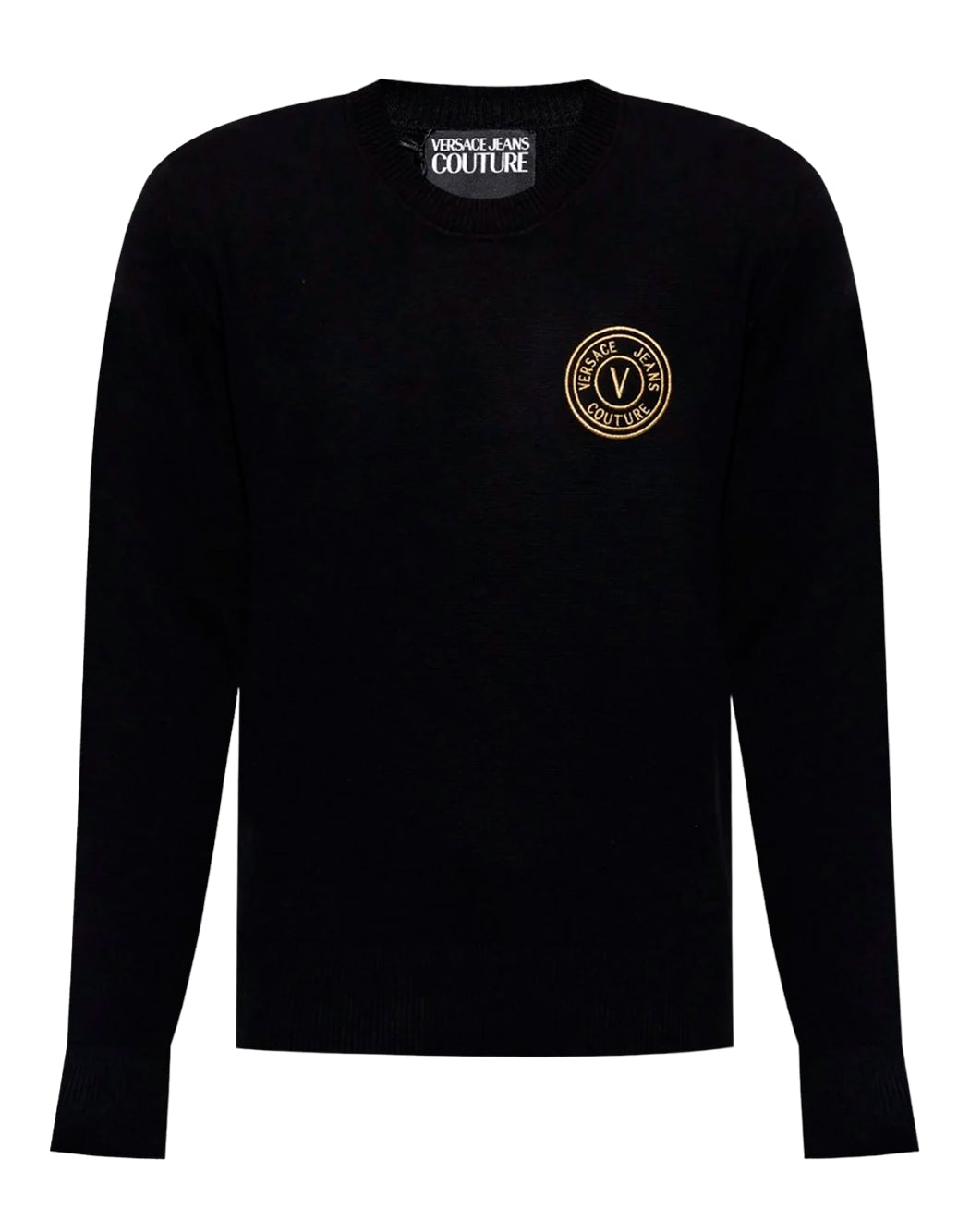 SWEATER WITH CONTRASTING FRONT LOGO