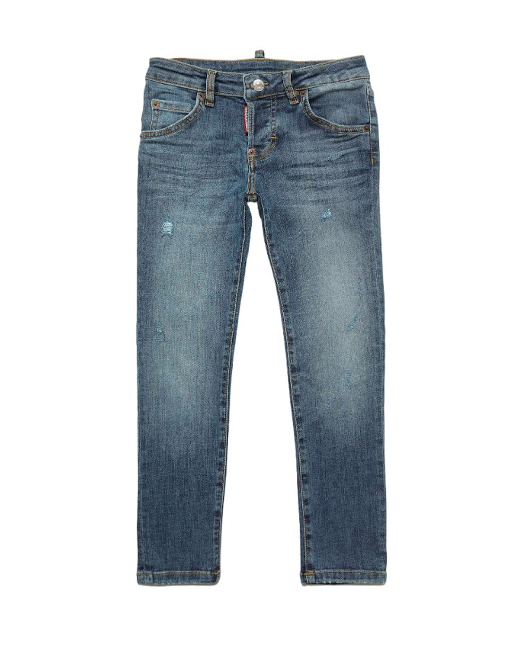 JEANS CON APLICACIÓN DE LOGOTIPO EN LA ESPALDA