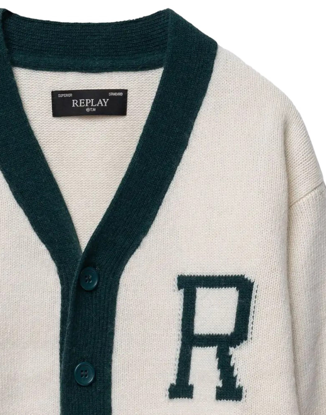 Replay CARDIGAN COLLEGE Bianco