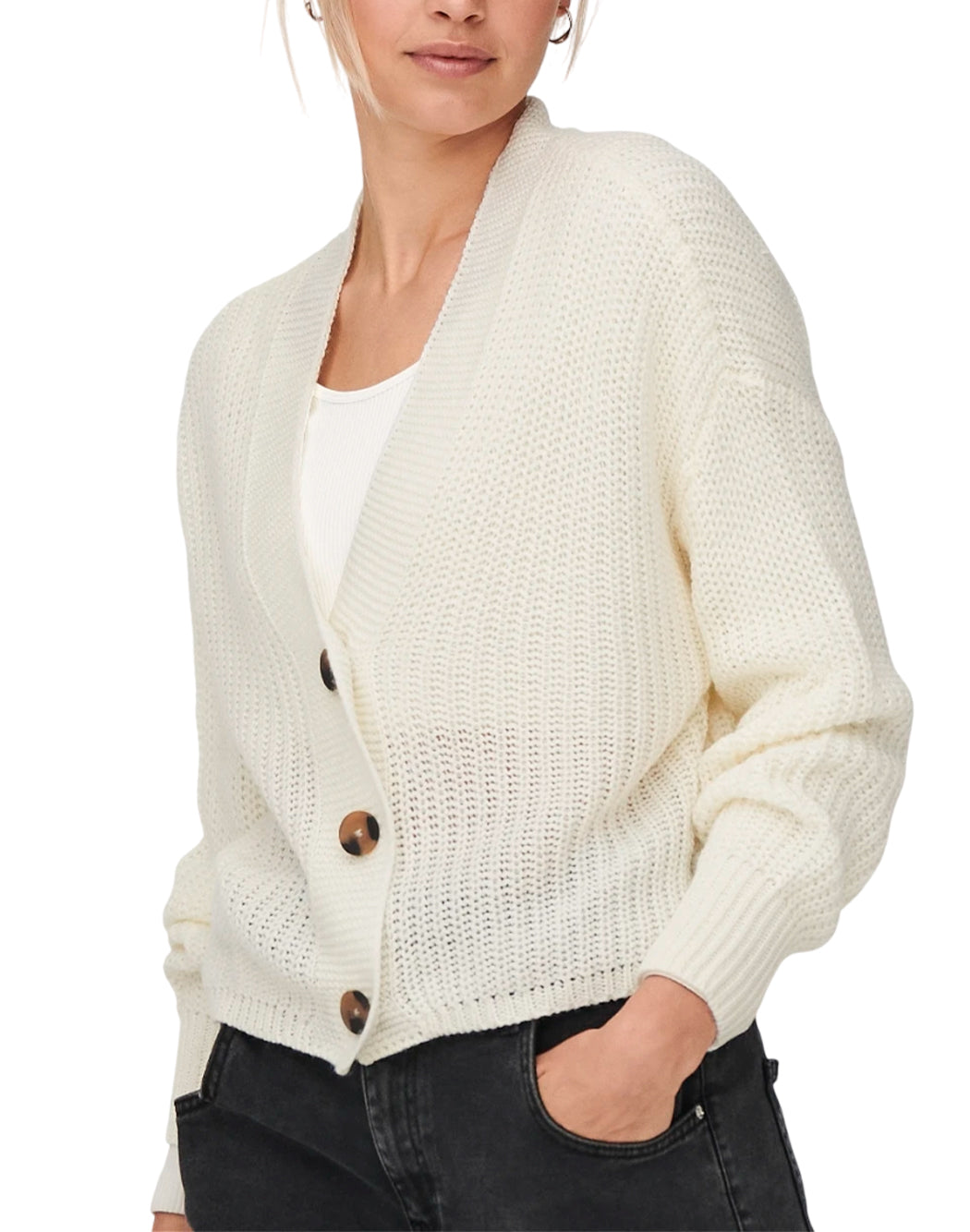 "Only "ONLCAROL" CARDIGAN Bianco"