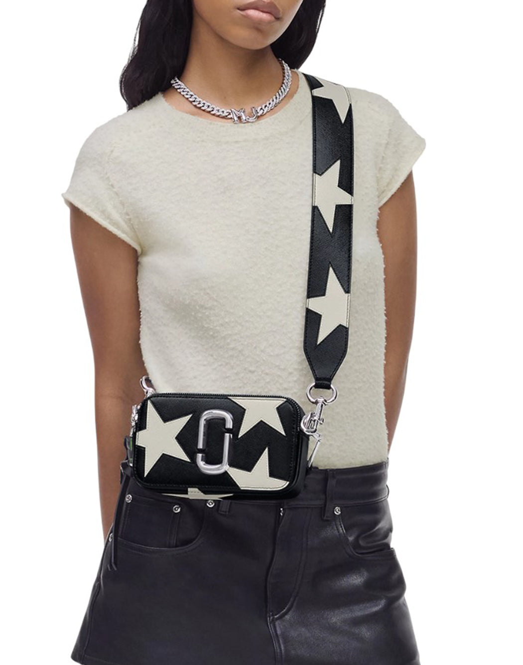 Marc Jacobs BORSA THE STAR PATCHWORK SNAPSHOT Multicolor