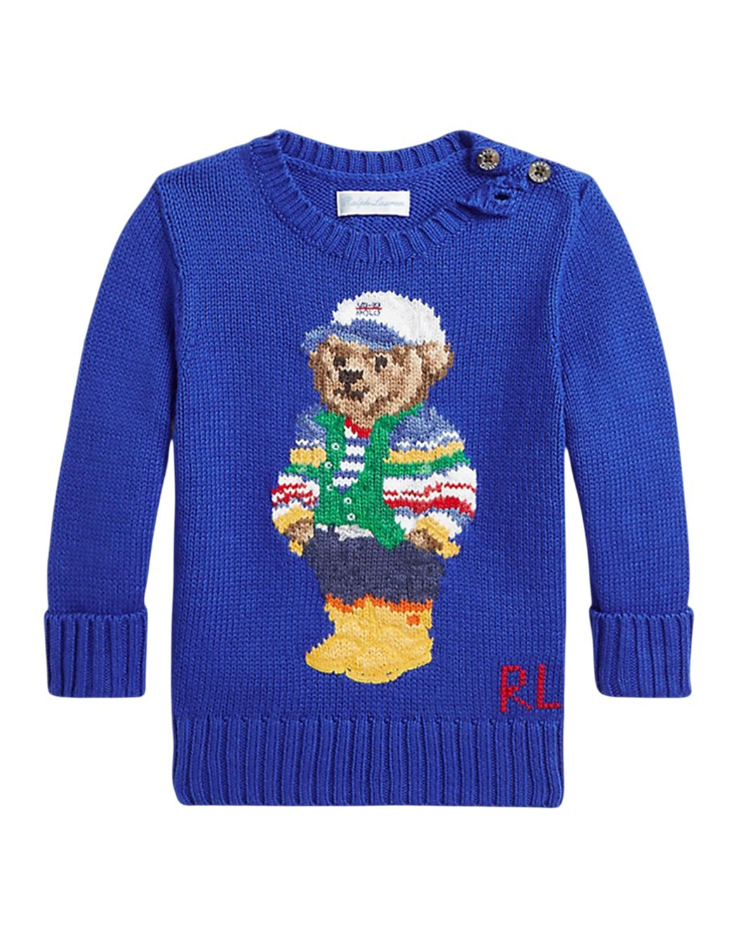 Ralph Lauren MAGLIA POLO BEAR Blu