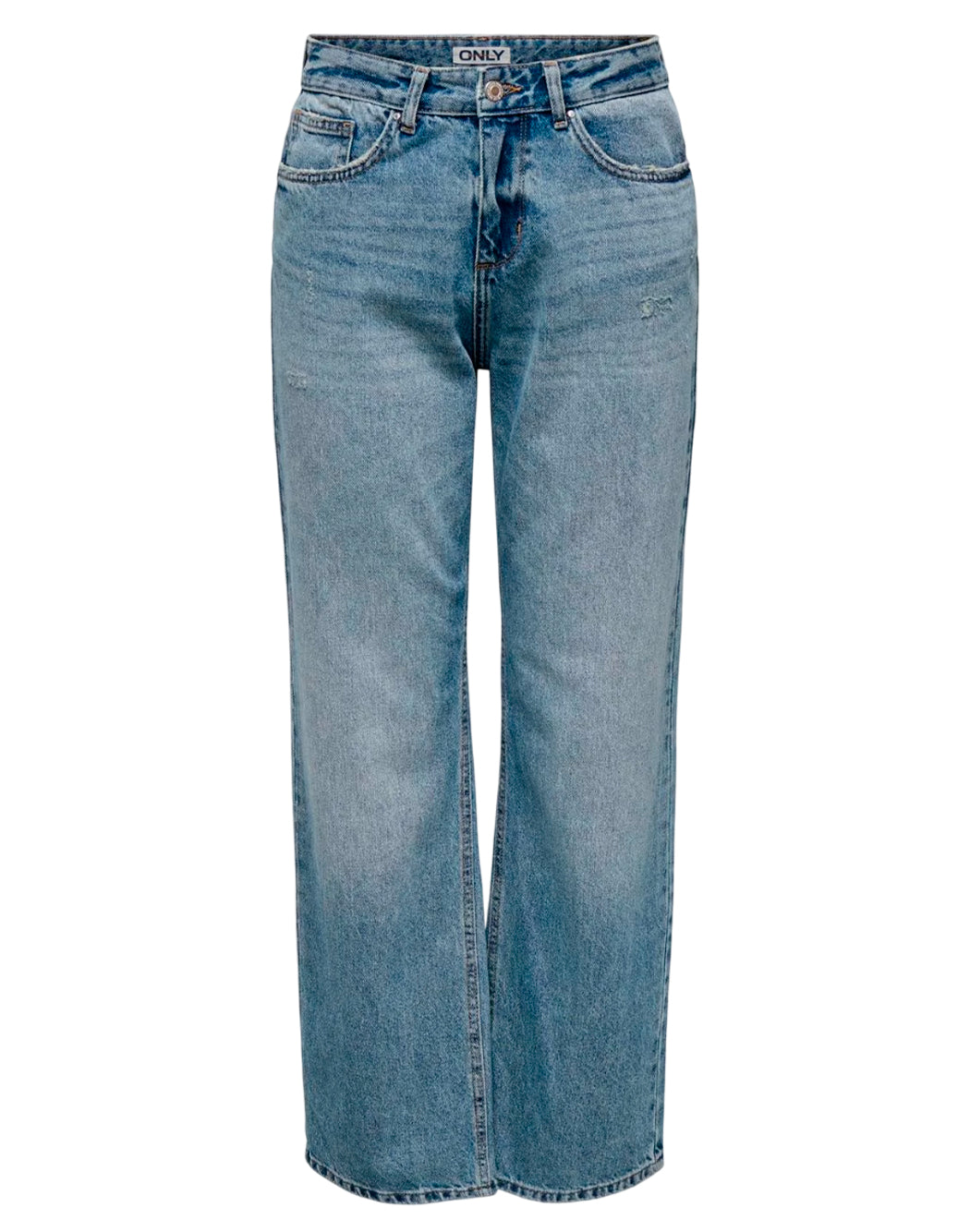 "Only "ONLELLA MW STRAIGHT" JEANS 32" Blu"