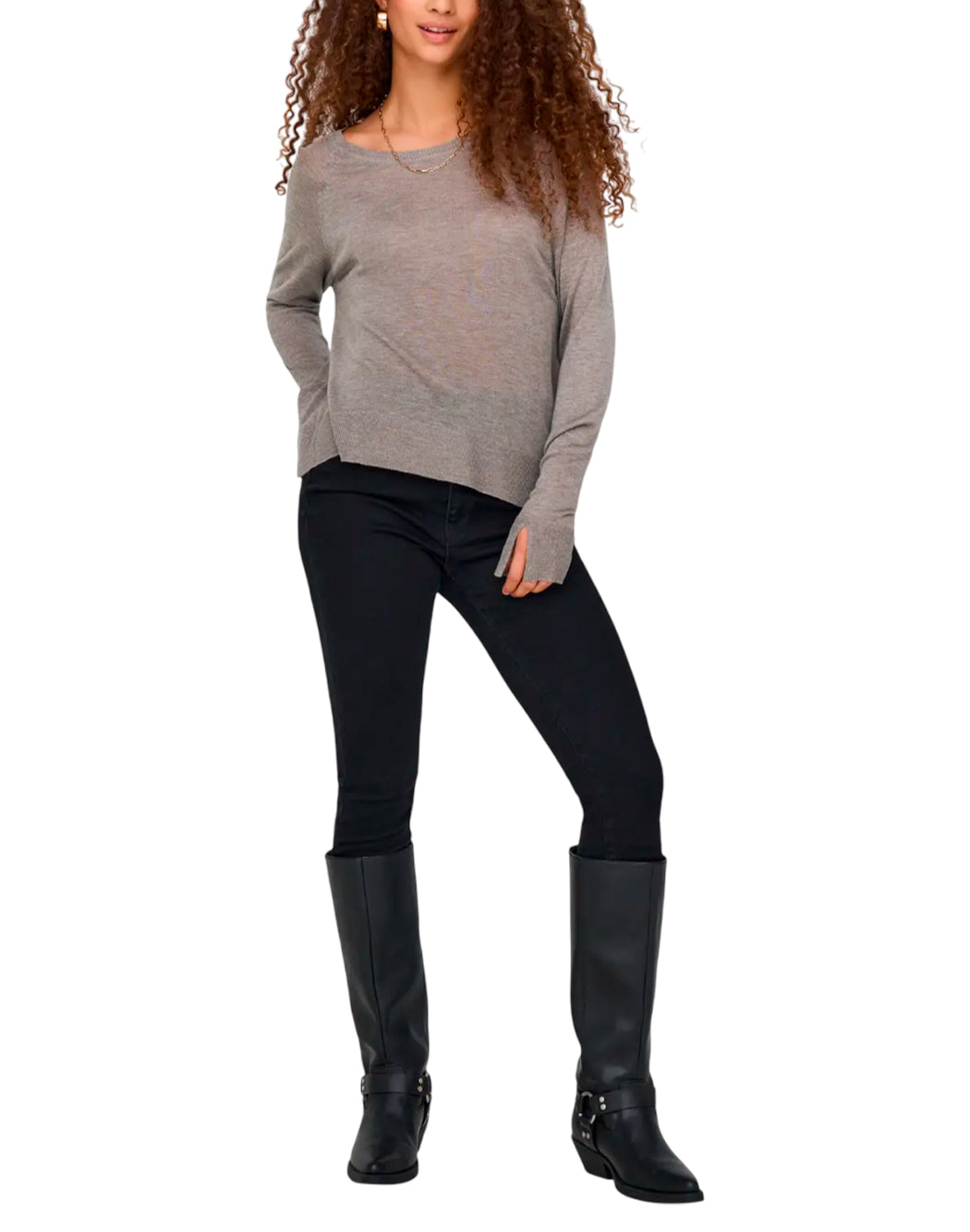 "Only "ONLVIENNA" PULLOVER Marrone"