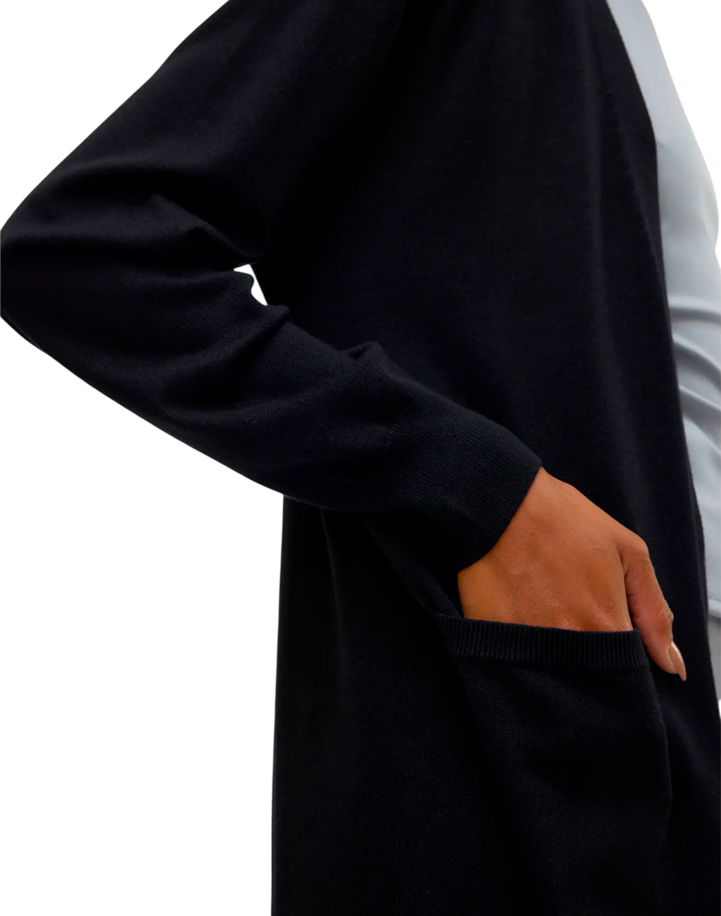 "Vero Moda "VMSILJE LS" CARDIGAN APERTO Nero"