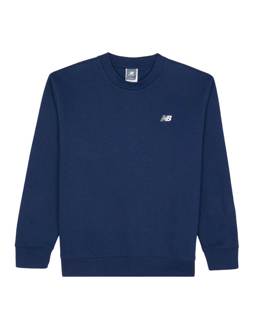 New Balance FELPA CON LOGO FRENCH TERRY CREW Blu
