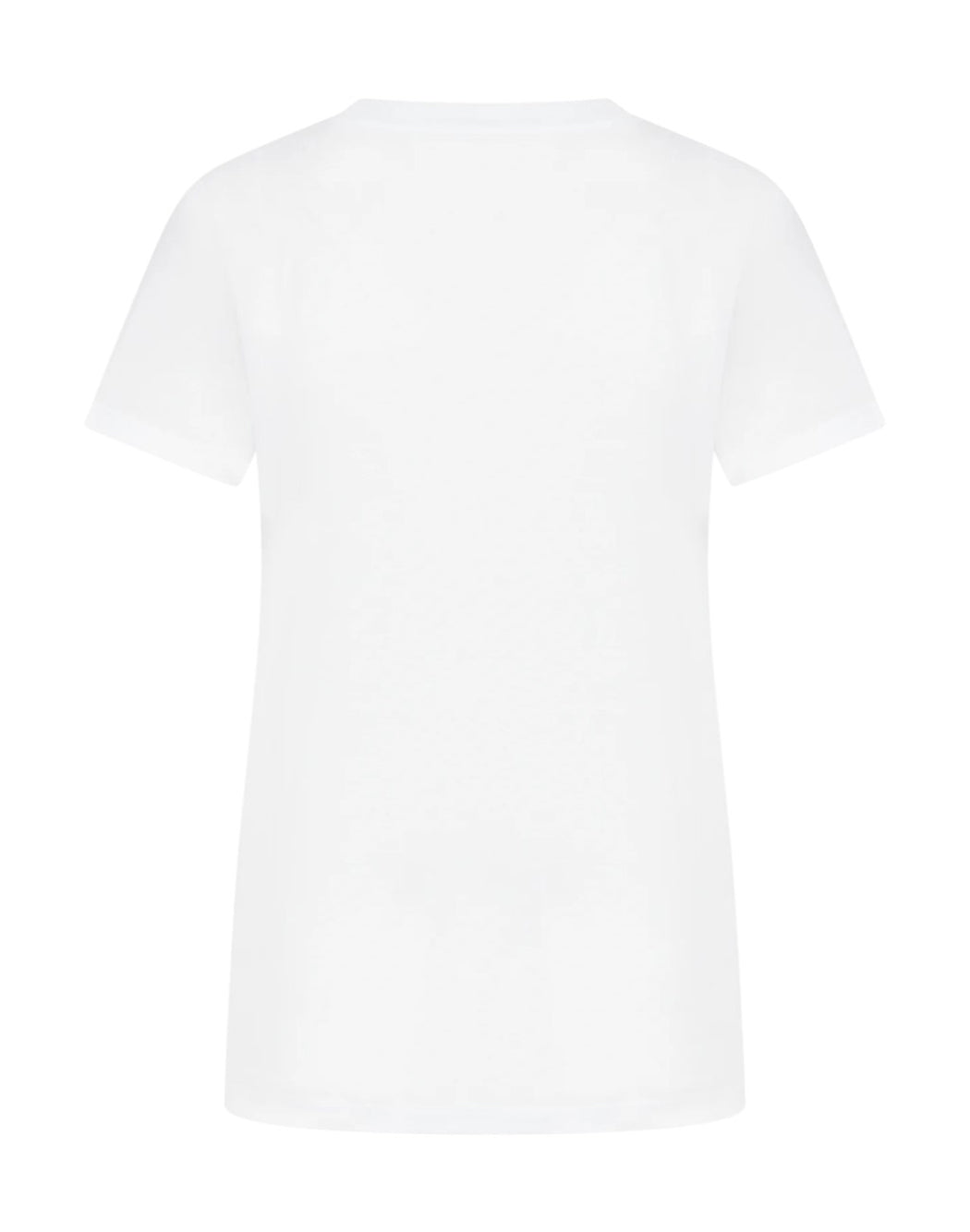Max Mara T-SHIRT CON RICAMO LOGO Bianco