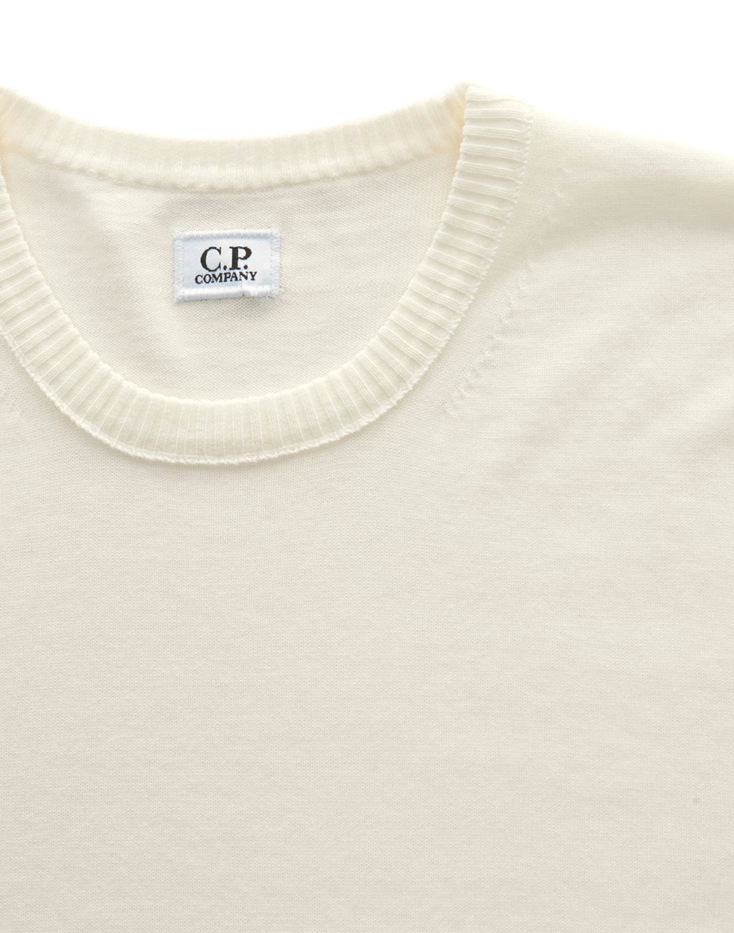 C.p. Company MAGLIONE CON DETTAGLIO LENS Bianco