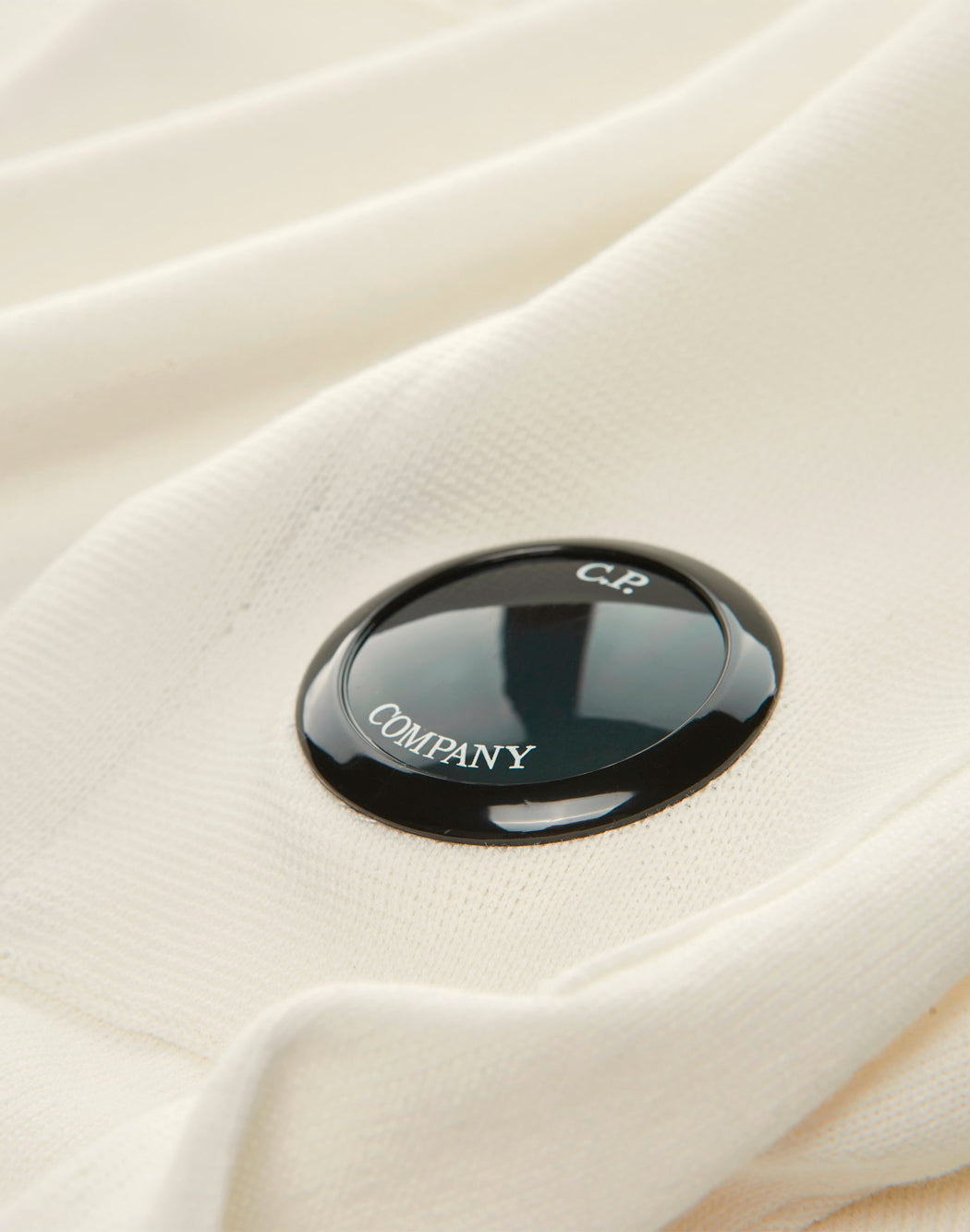 C.p. Company MAGLIONE CON DETTAGLIO LENS Bianco