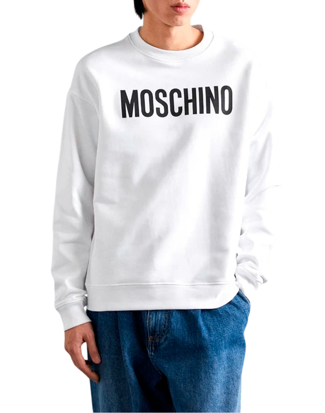Moschino FELPA CON LOGO Bianco