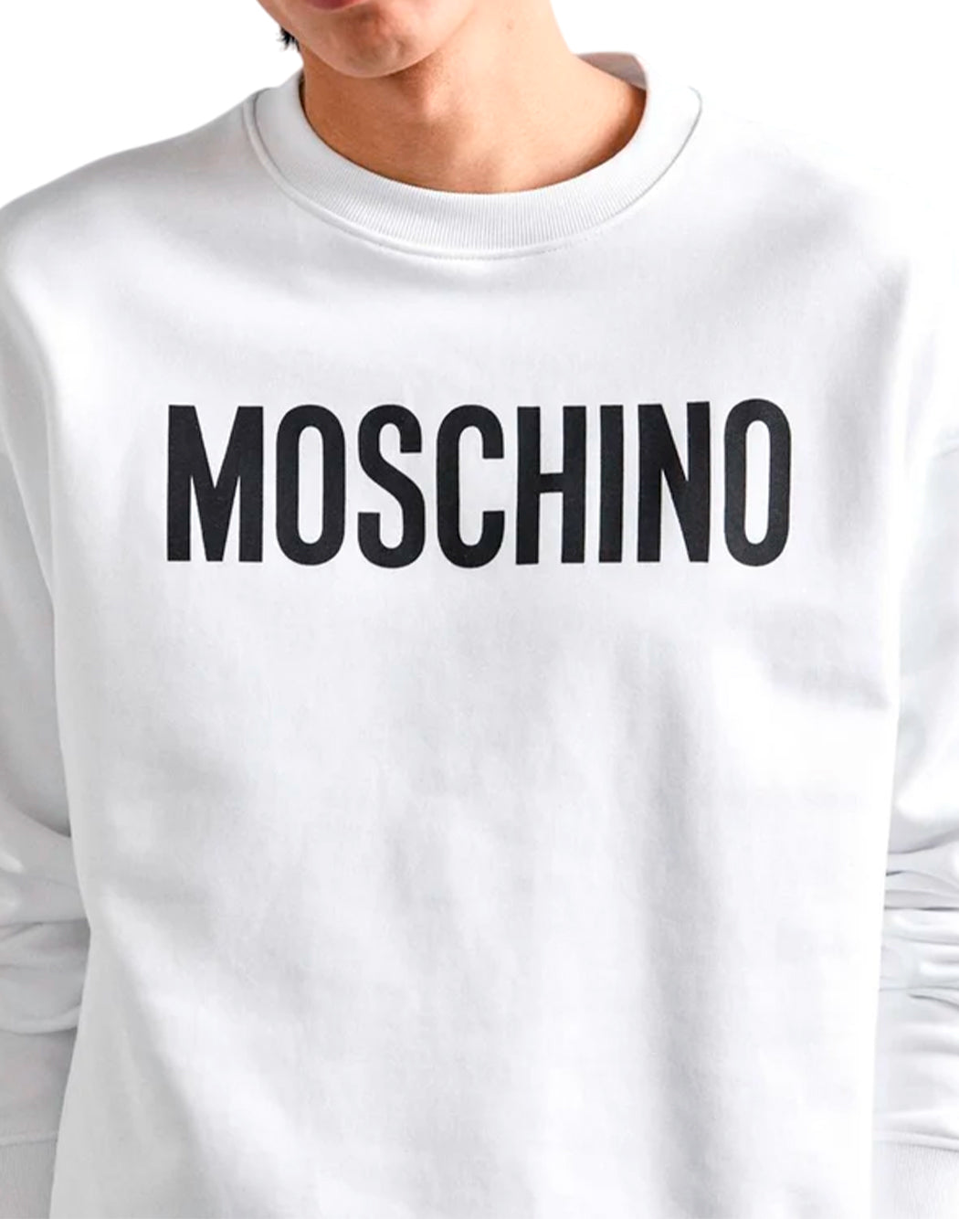 Moschino FELPA CON LOGO Bianco
