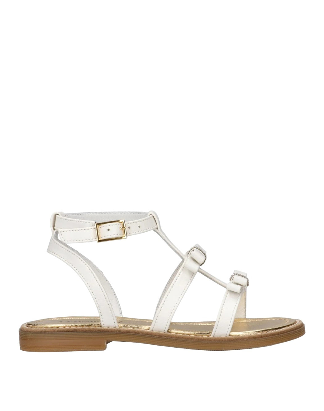 SANDALI CON CINTURINO ALLA CAVIGLIA E FIOCCHI