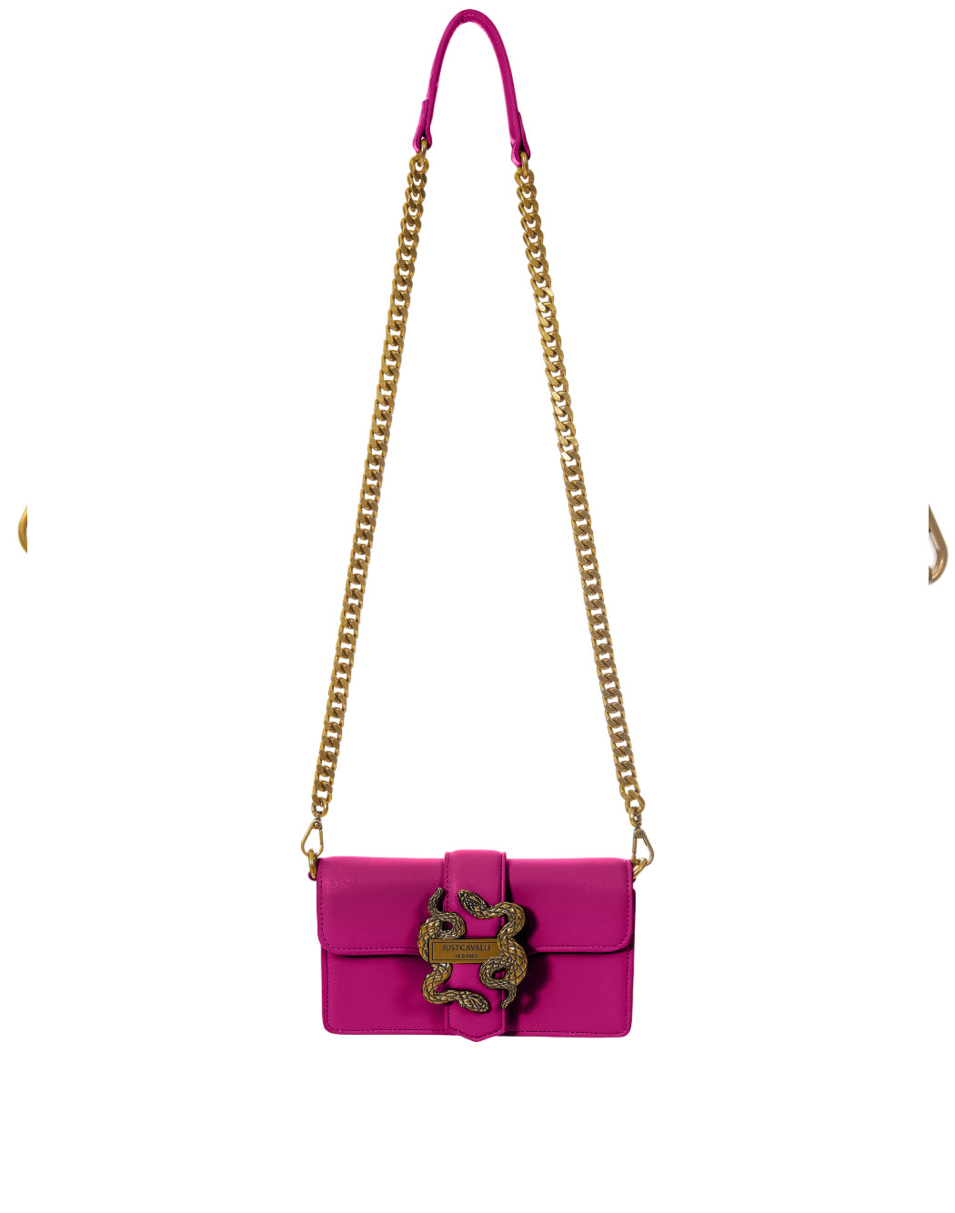 Just Cavalli BORSA ICONIC SNAKE STYLE 13 Fucsia