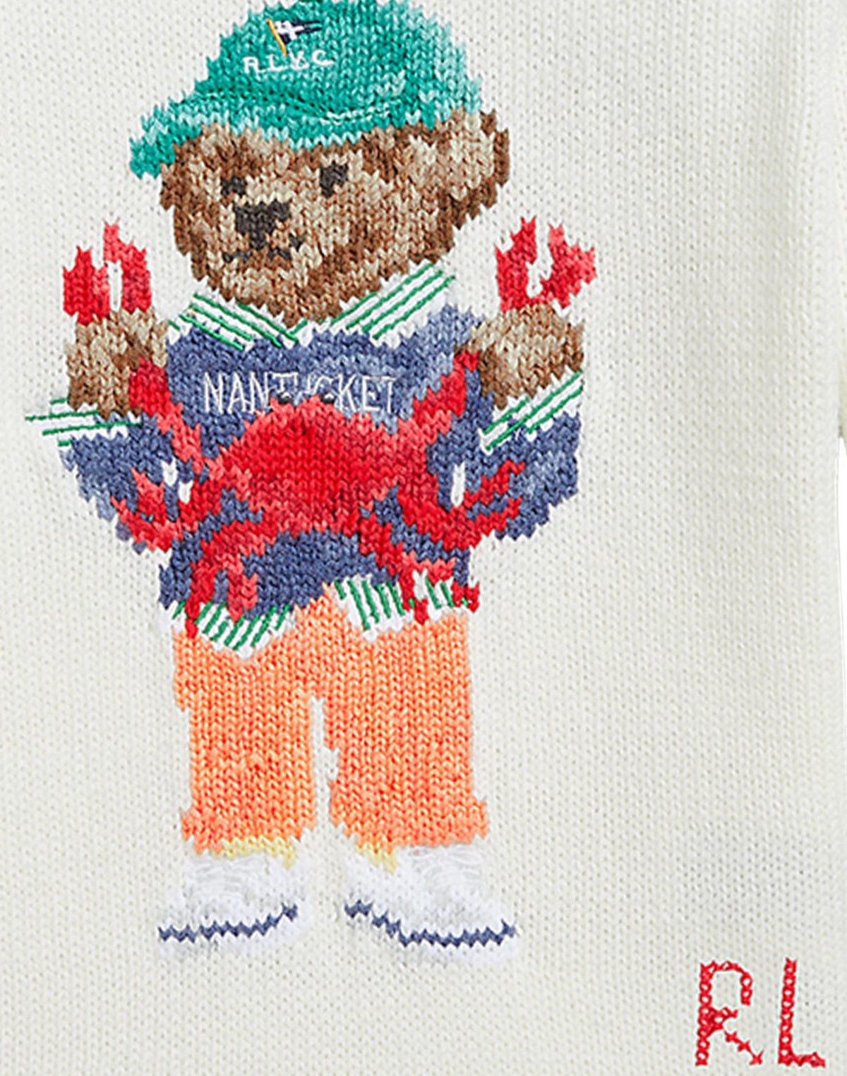 Ralph Lauren MAGLIONE POLO BEAR Bianco