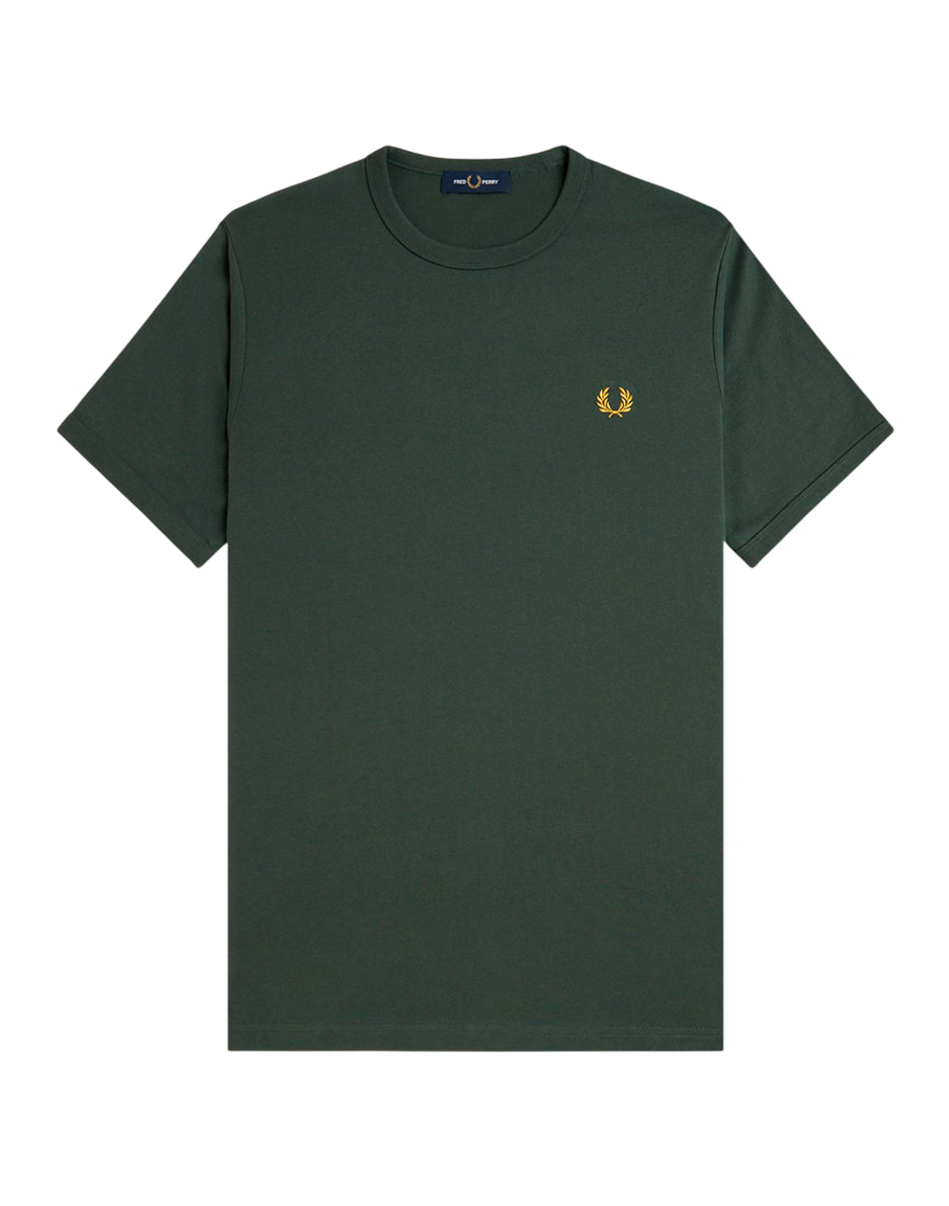 Fred Perry T SHIRT CON LOGO RICAMATO Verde
