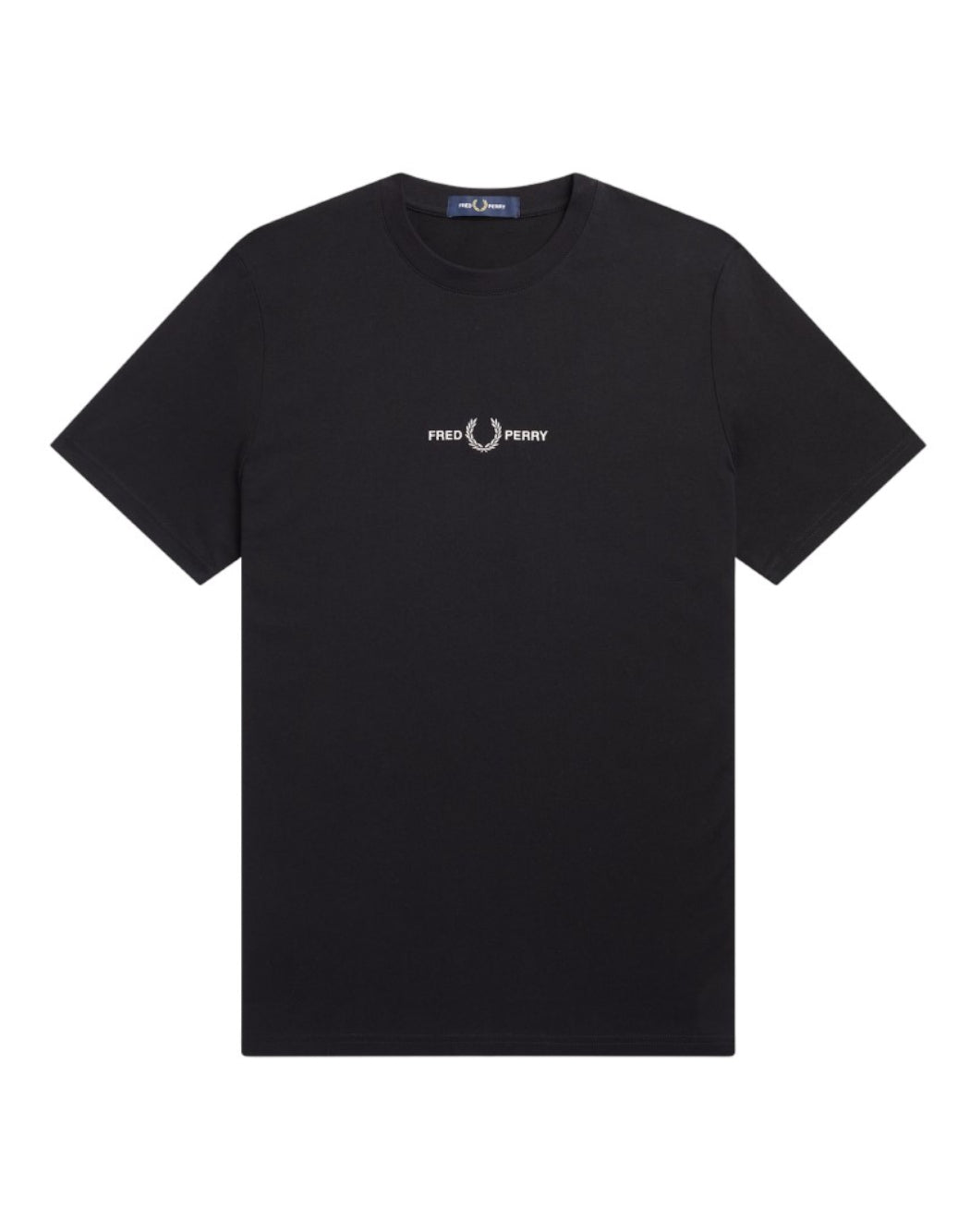 Fred Perry T-SHIRT CON LOGO RICAMATO Nero