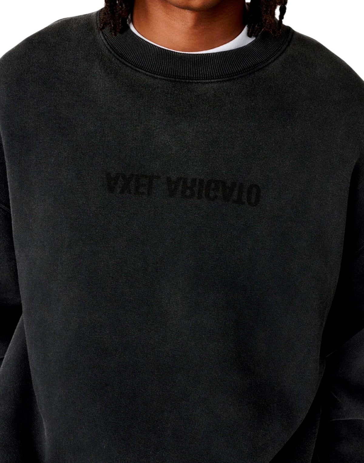 Axel Arigato FELPA OVERSIZE DISTORT Nero