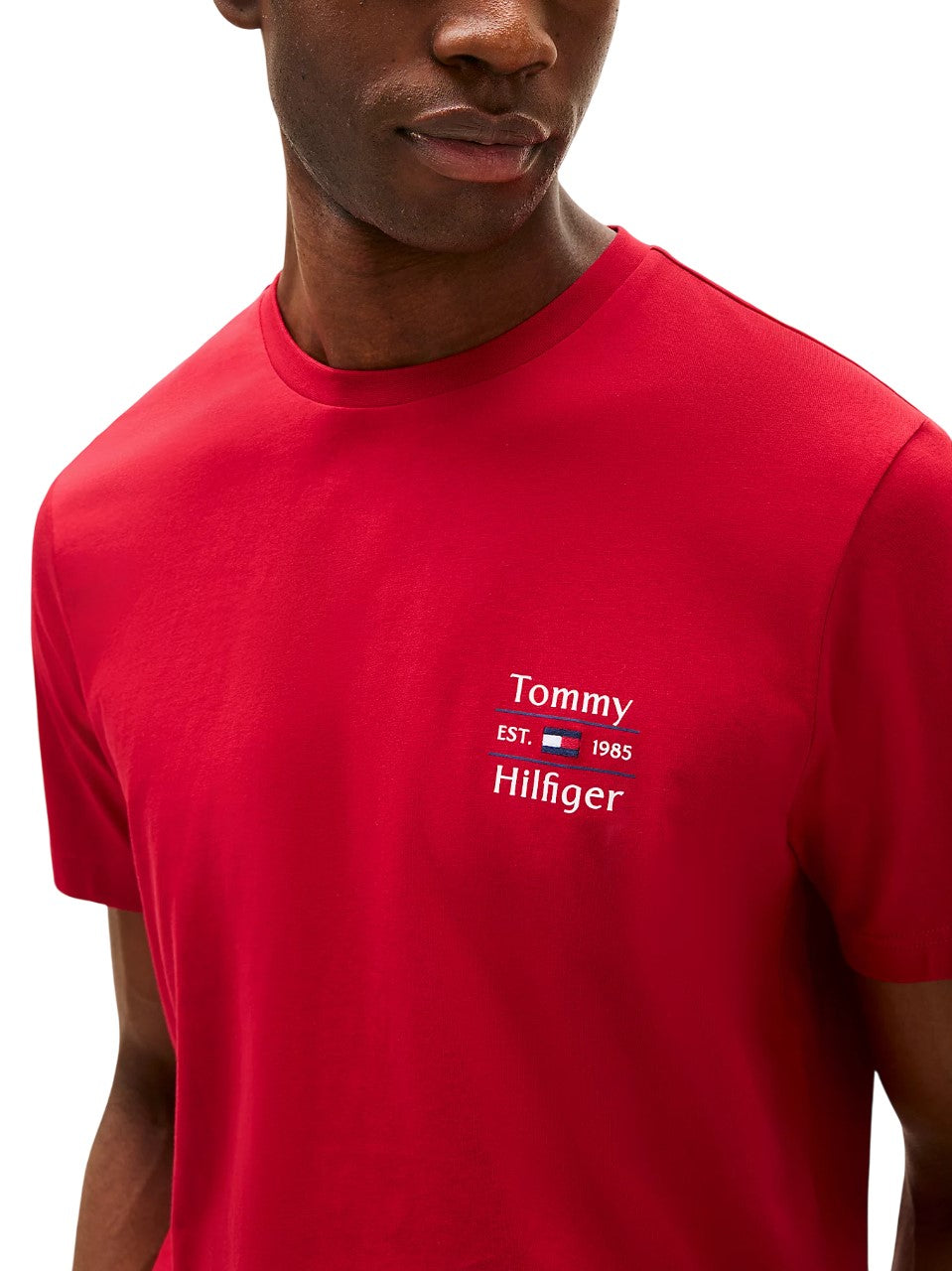 Tommy Hilfiger T-SHIRT CON MINI LOGO Rosso