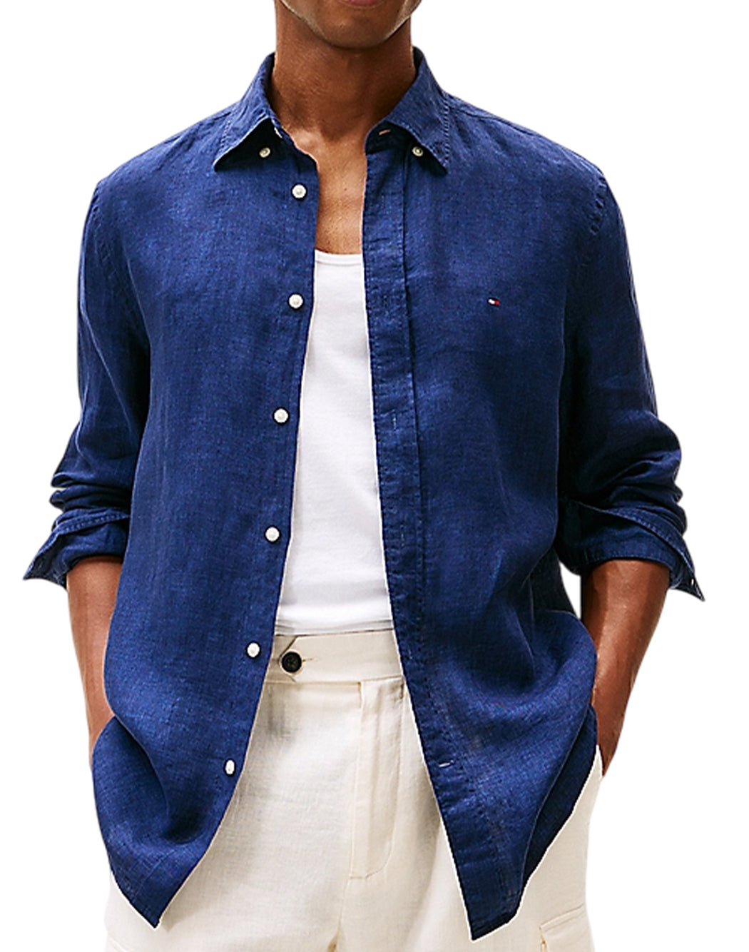 Tommy Hilfiger CAMICIA CON LOGO Blu