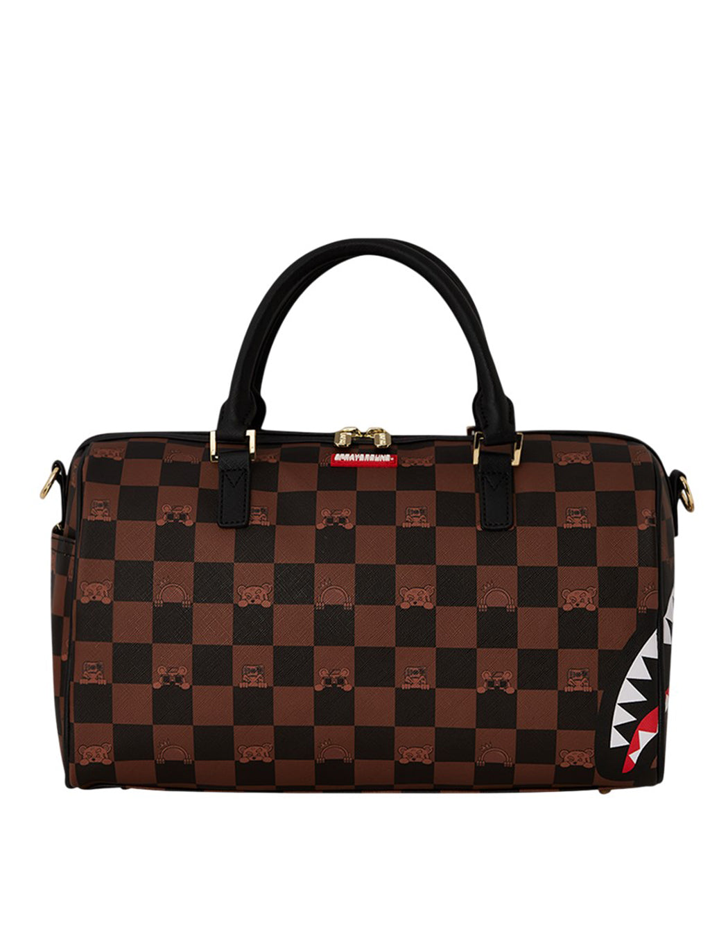 Sprayground BORSA DA VIAGGIO PEEKING CHARACTER CHECK Multicolor