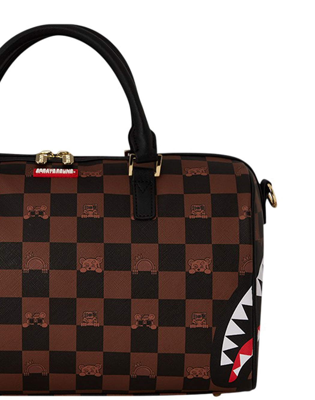 Sprayground BORSA DA VIAGGIO PEEKING CHARACTER CHECK Multicolor