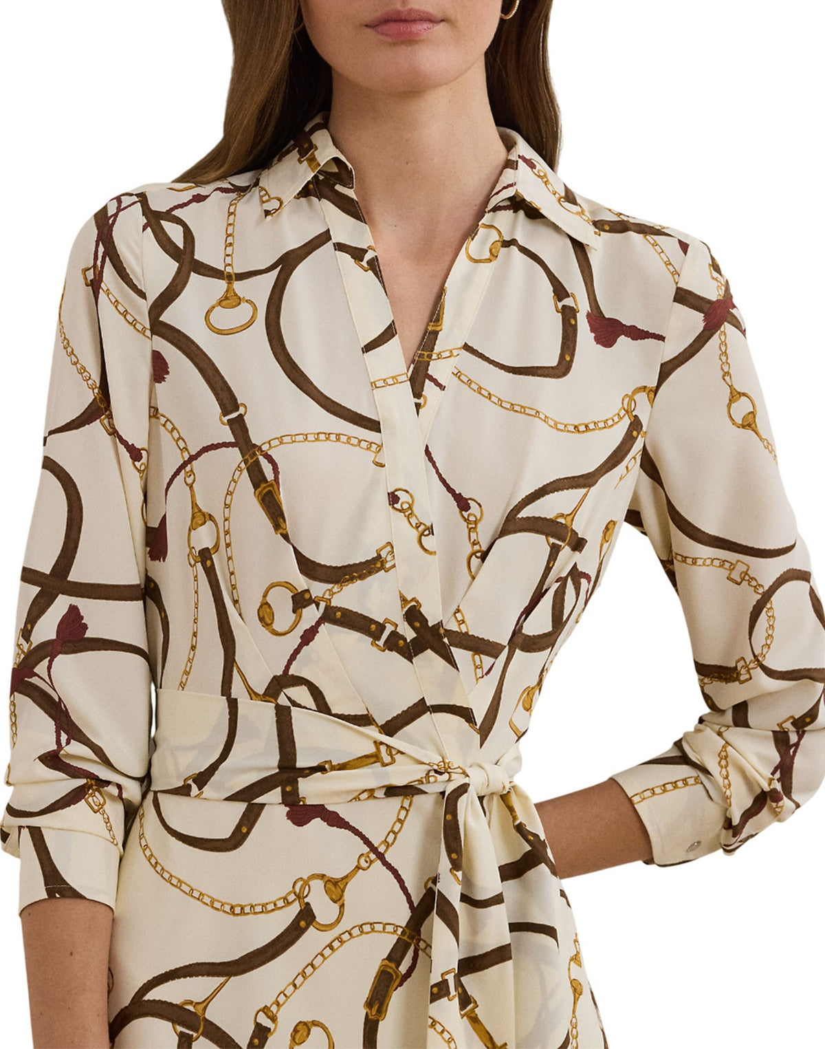 Lauren Ralph Lauren ABITO CON STAMPA CINTURA Multicolor