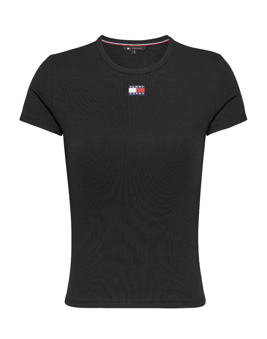 Tommy Hilfiger Jeans T-SHIRT SLIM BADGE Nero